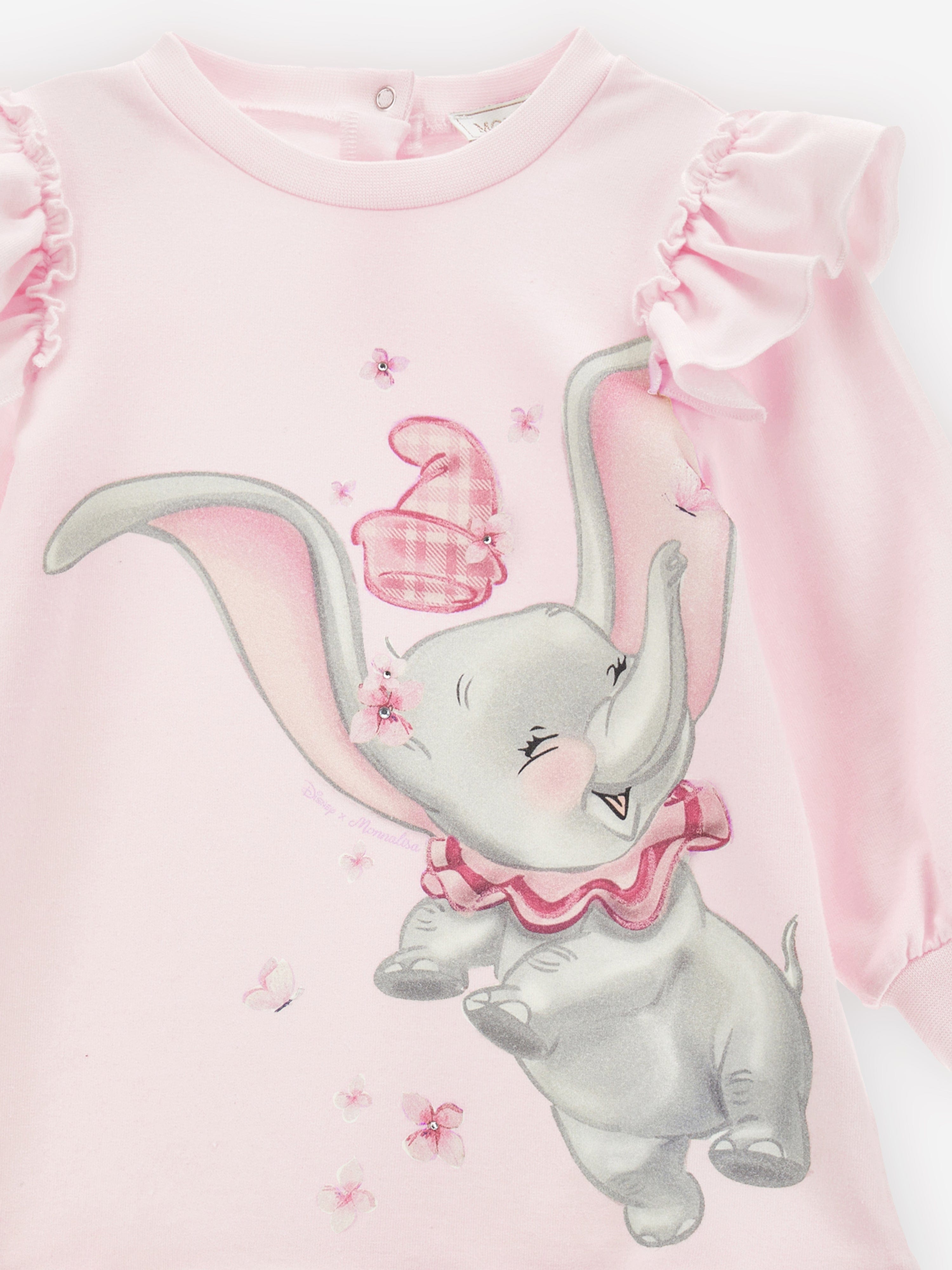 Monnalisa Baby Girls Dumbo Sweater Dress in Pink