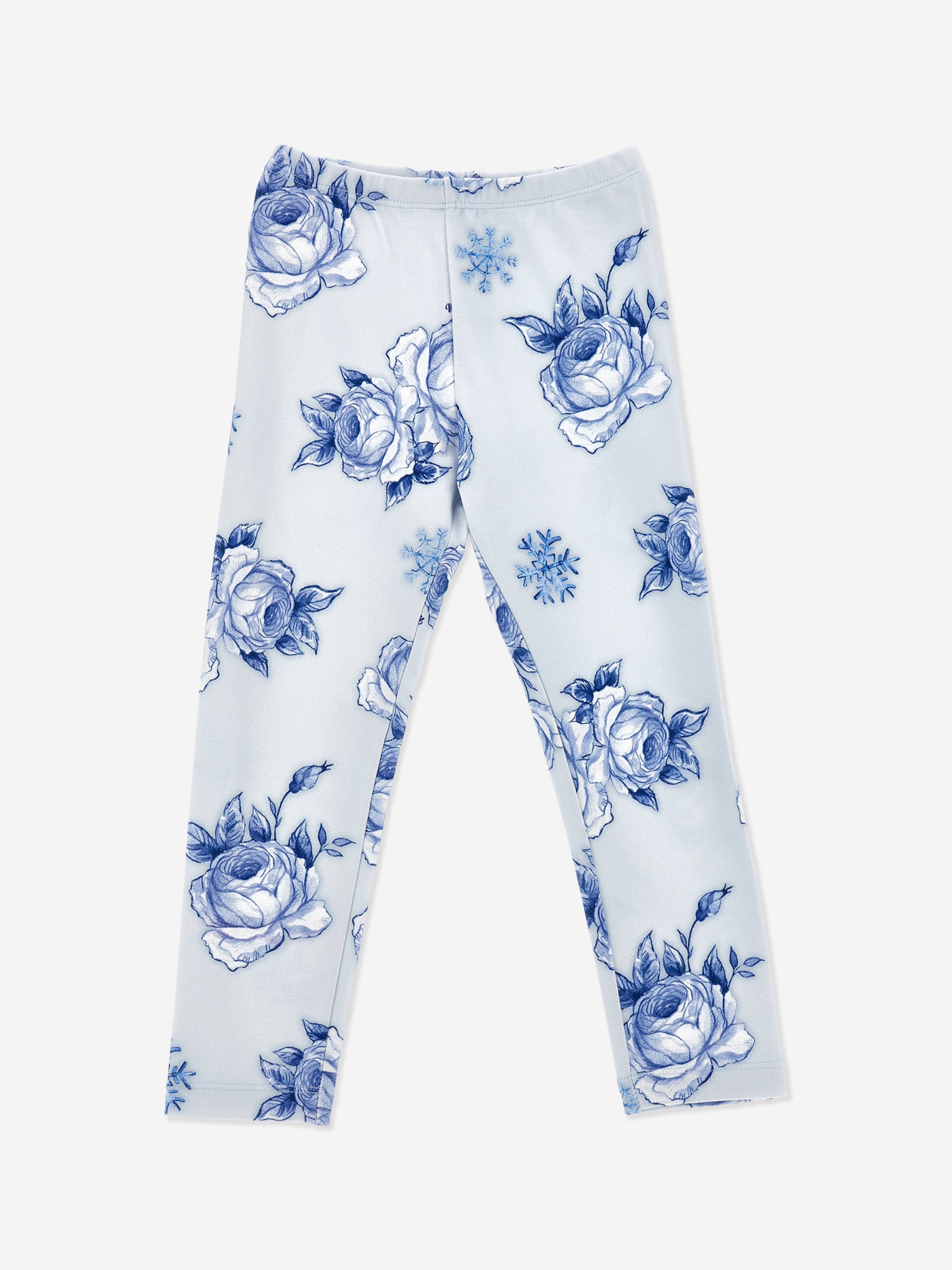 Monnalisa Girls Frozen Milano Leggings in White