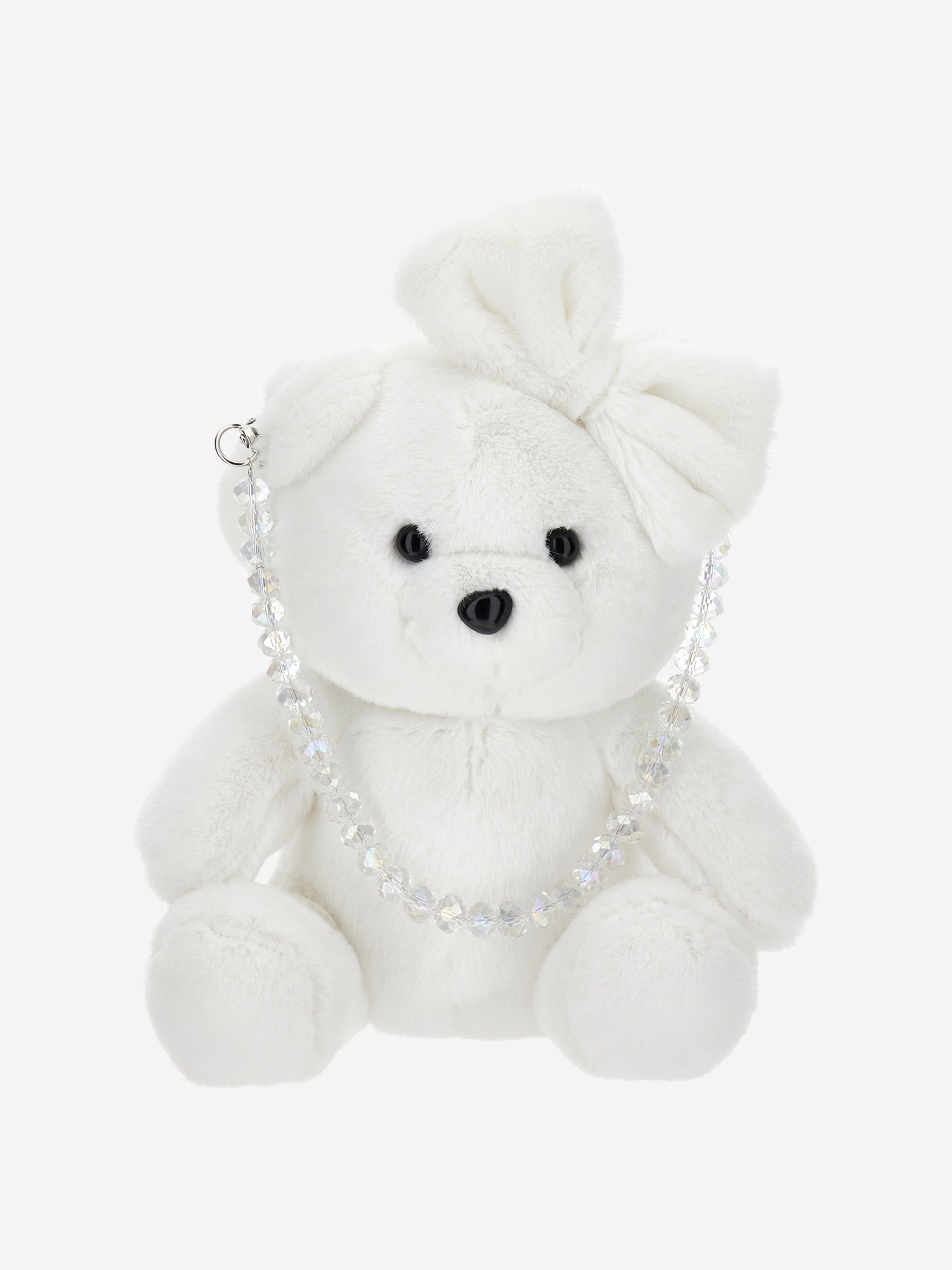 Monnalisa Girls Teddy Bag Handbag in White