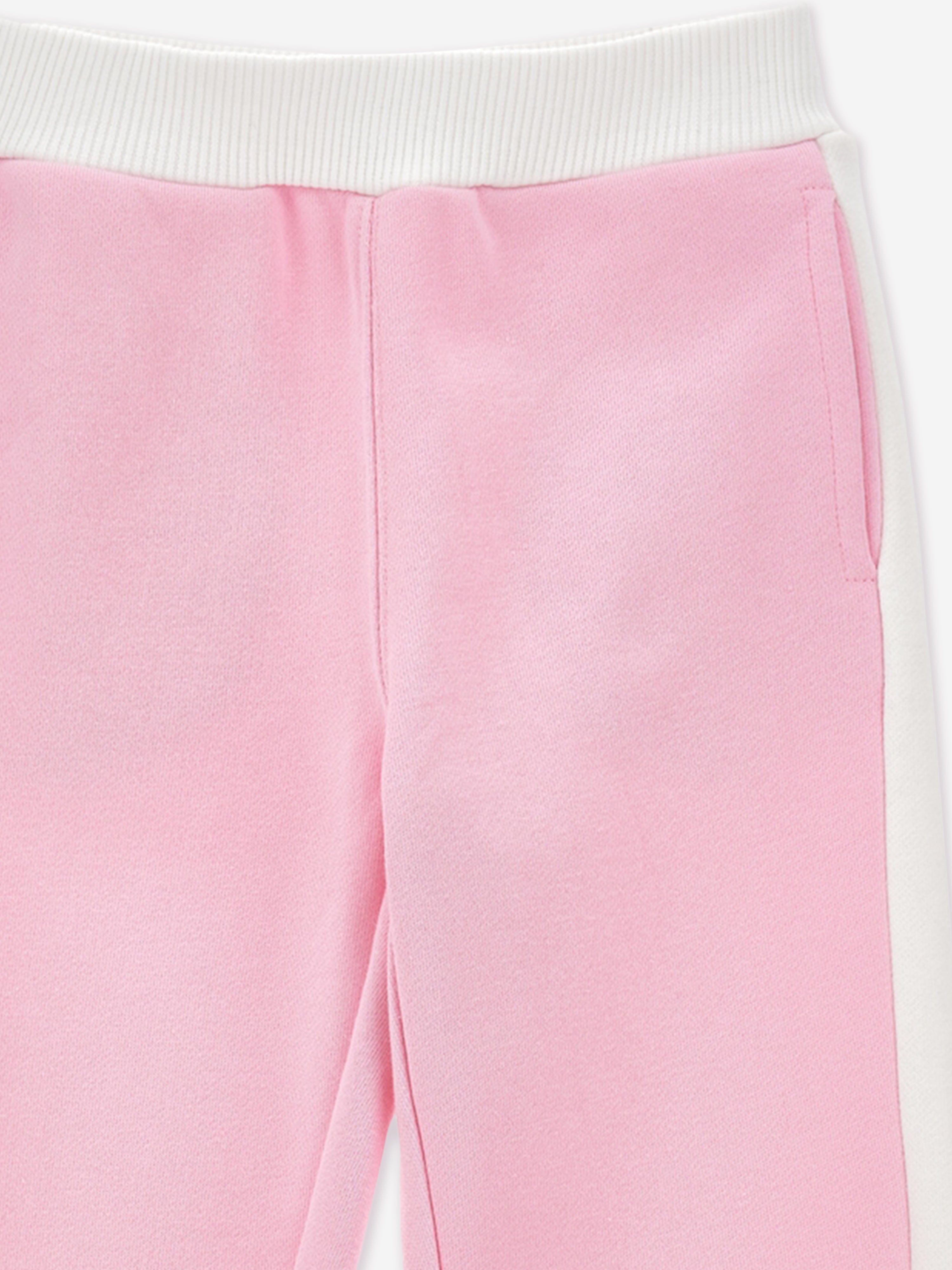 Monnalisa Girls Logo Joggers in Pink