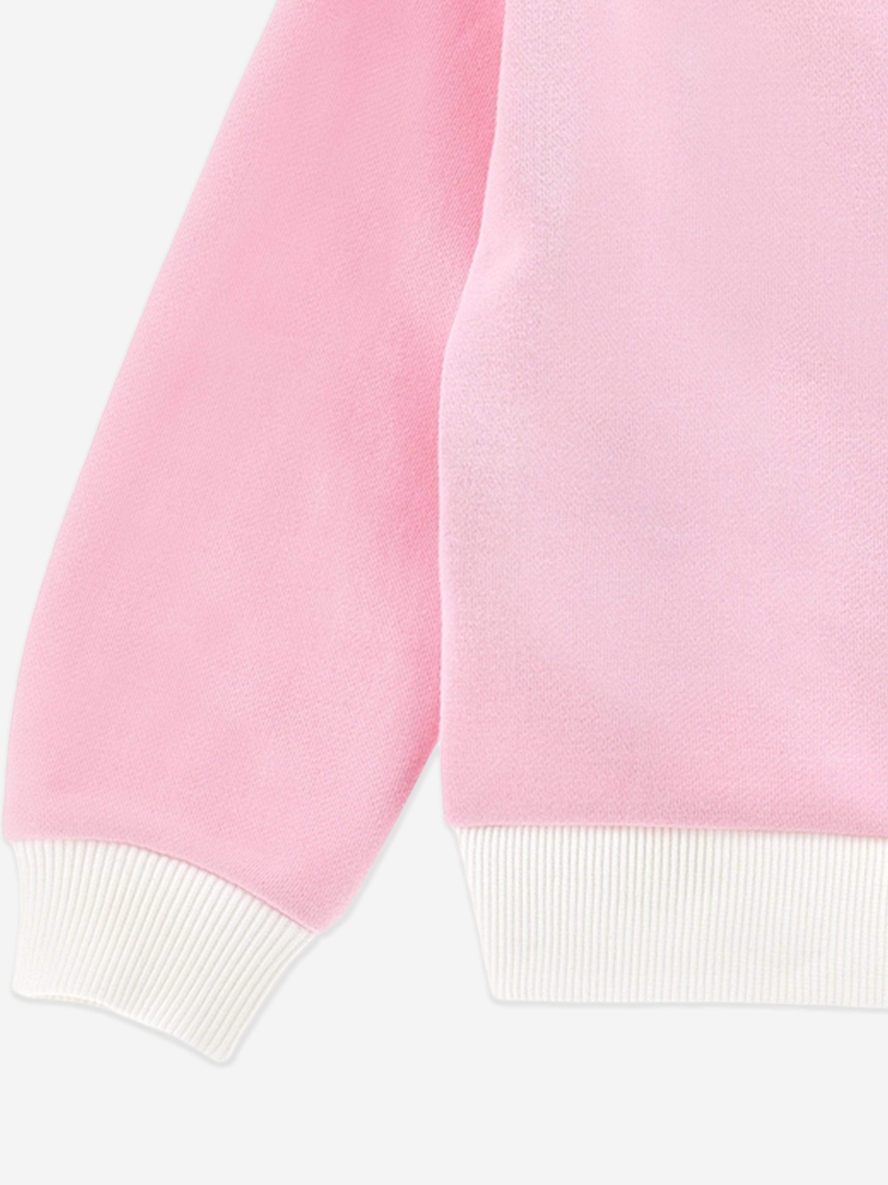 Monnalisa Girls Stitch and Angel Disney Sweatshirt in Ivory
