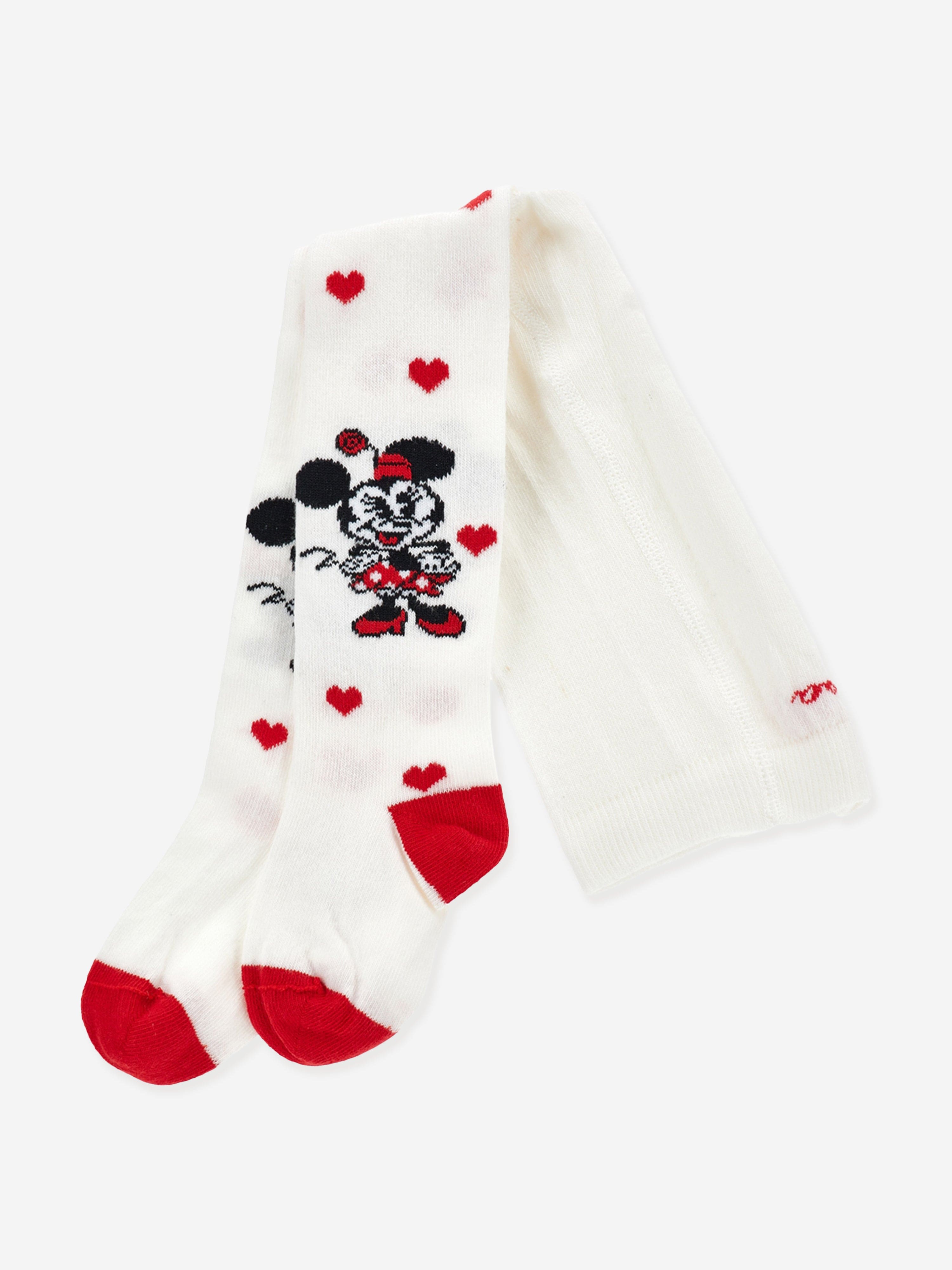 Monnalisa Baby Girls Minnie Mouse Tights in White