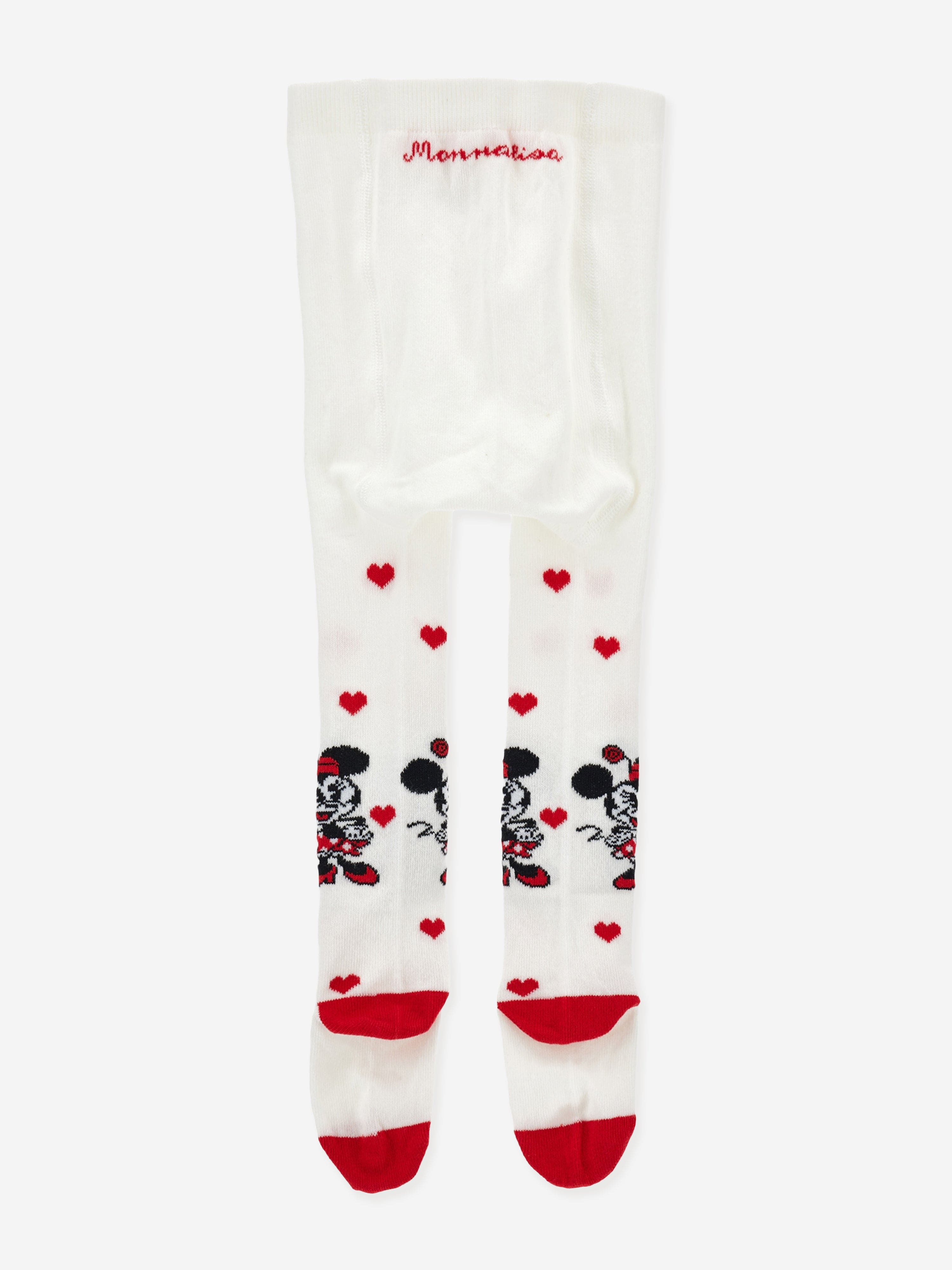 Monnalisa Baby Girls Minnie Mouse Tights in White