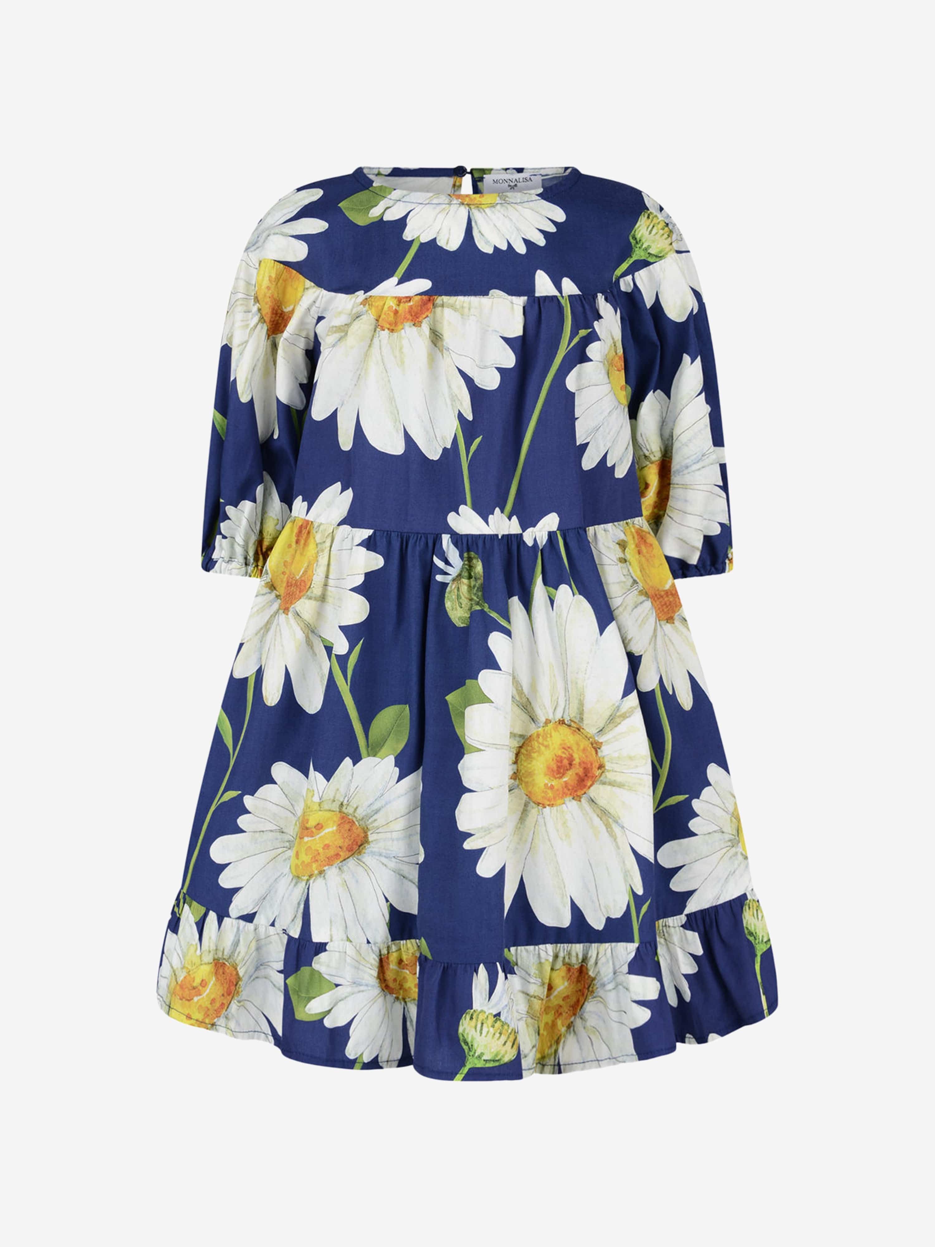 Monnalisa Cotton Daisy Dress