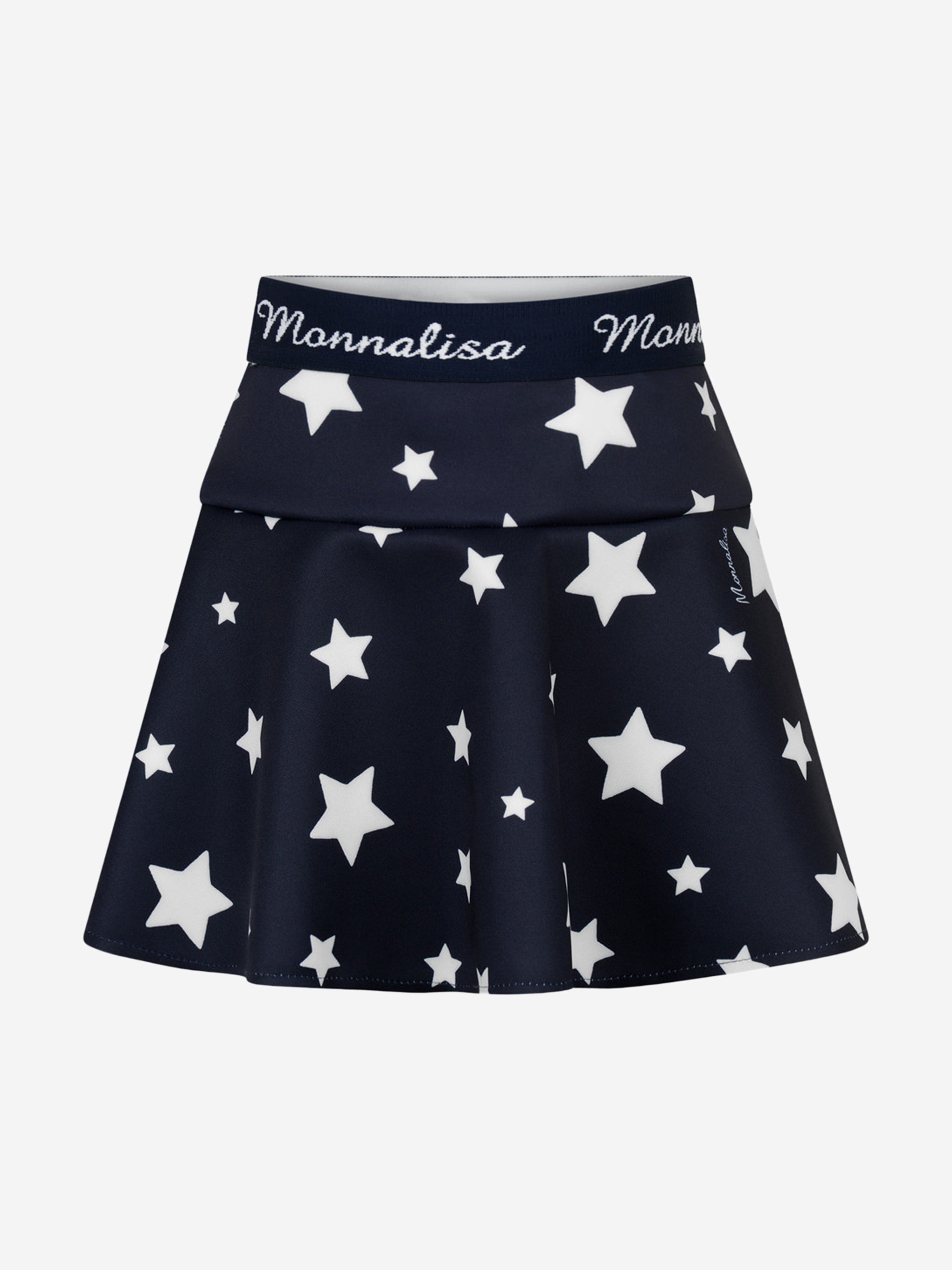 Monnalisa Girls Neoprene Stars Skirt