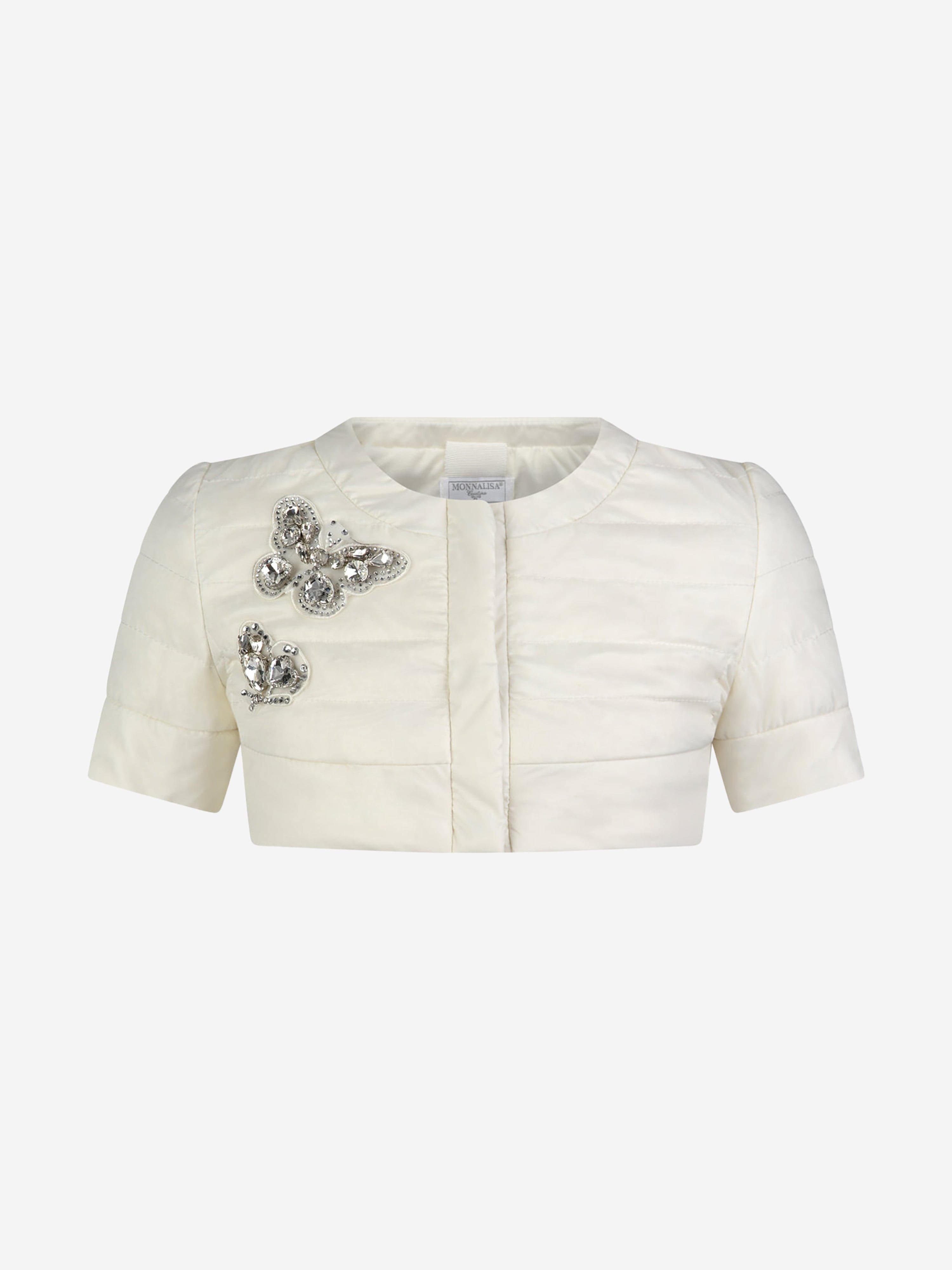 Monnalisa Diamante Butterfly Jacket