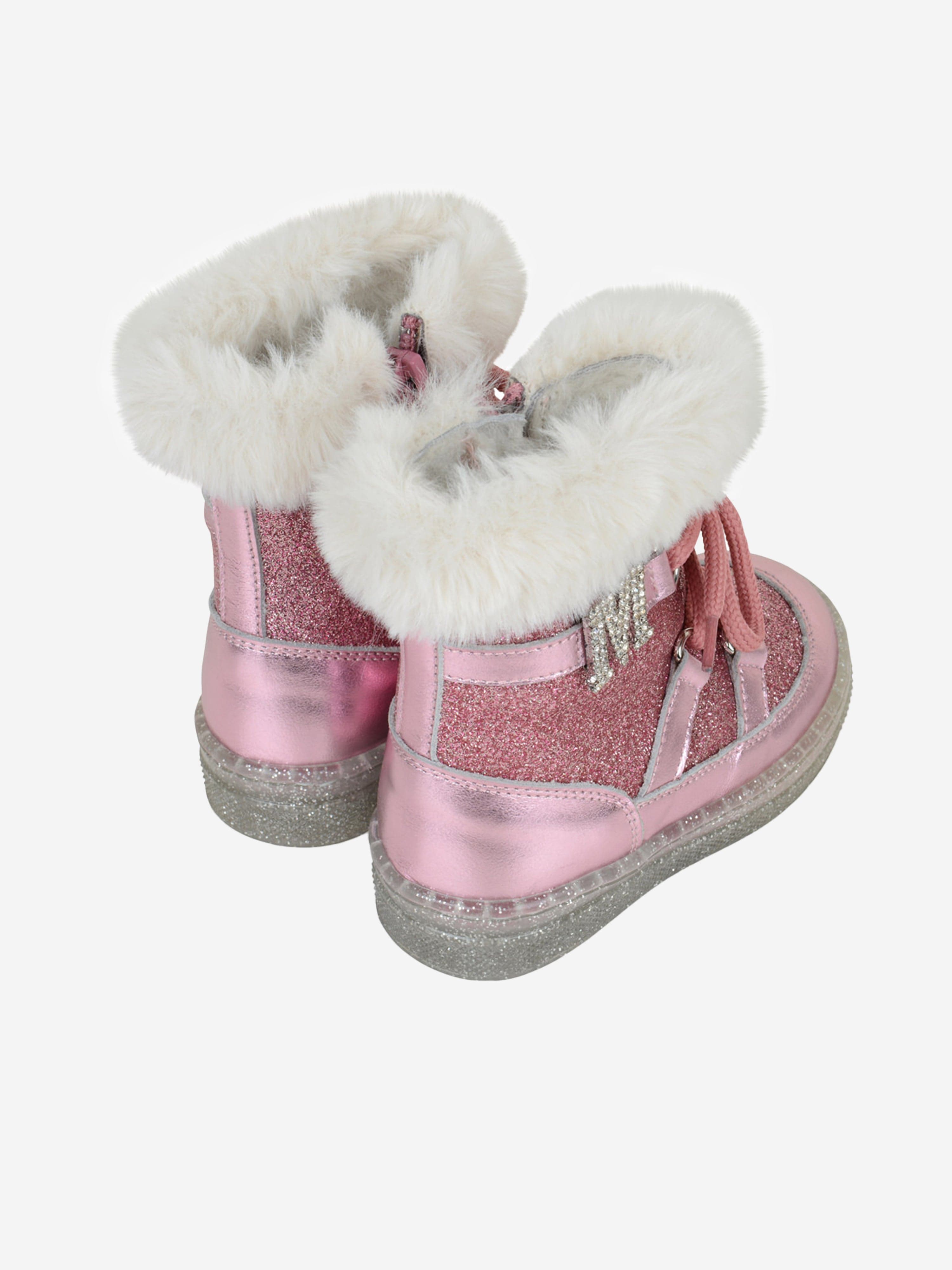 Monnalisa Girls Glitter Snow Boots