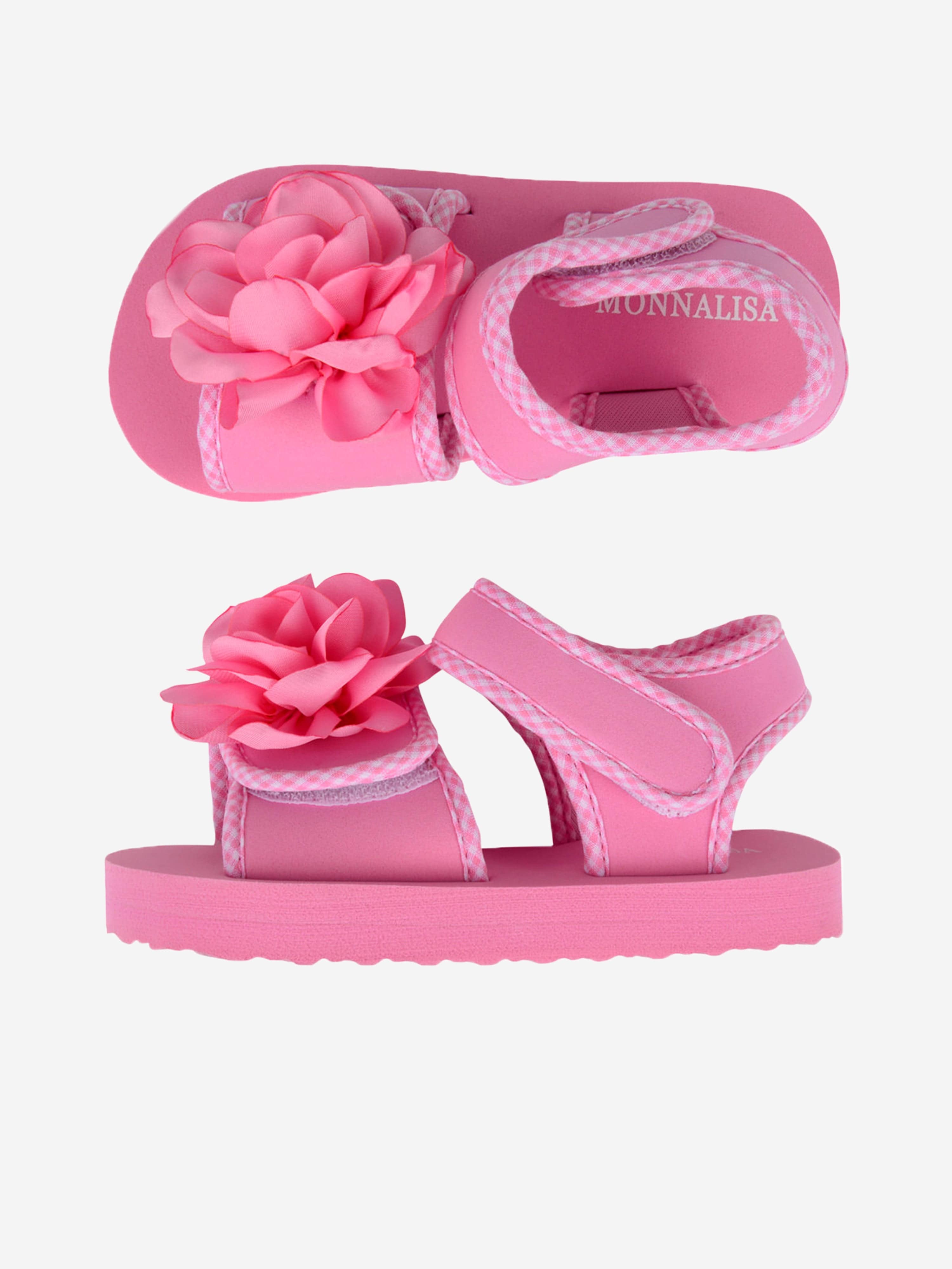 Monnalisa Girls Flower Sandals