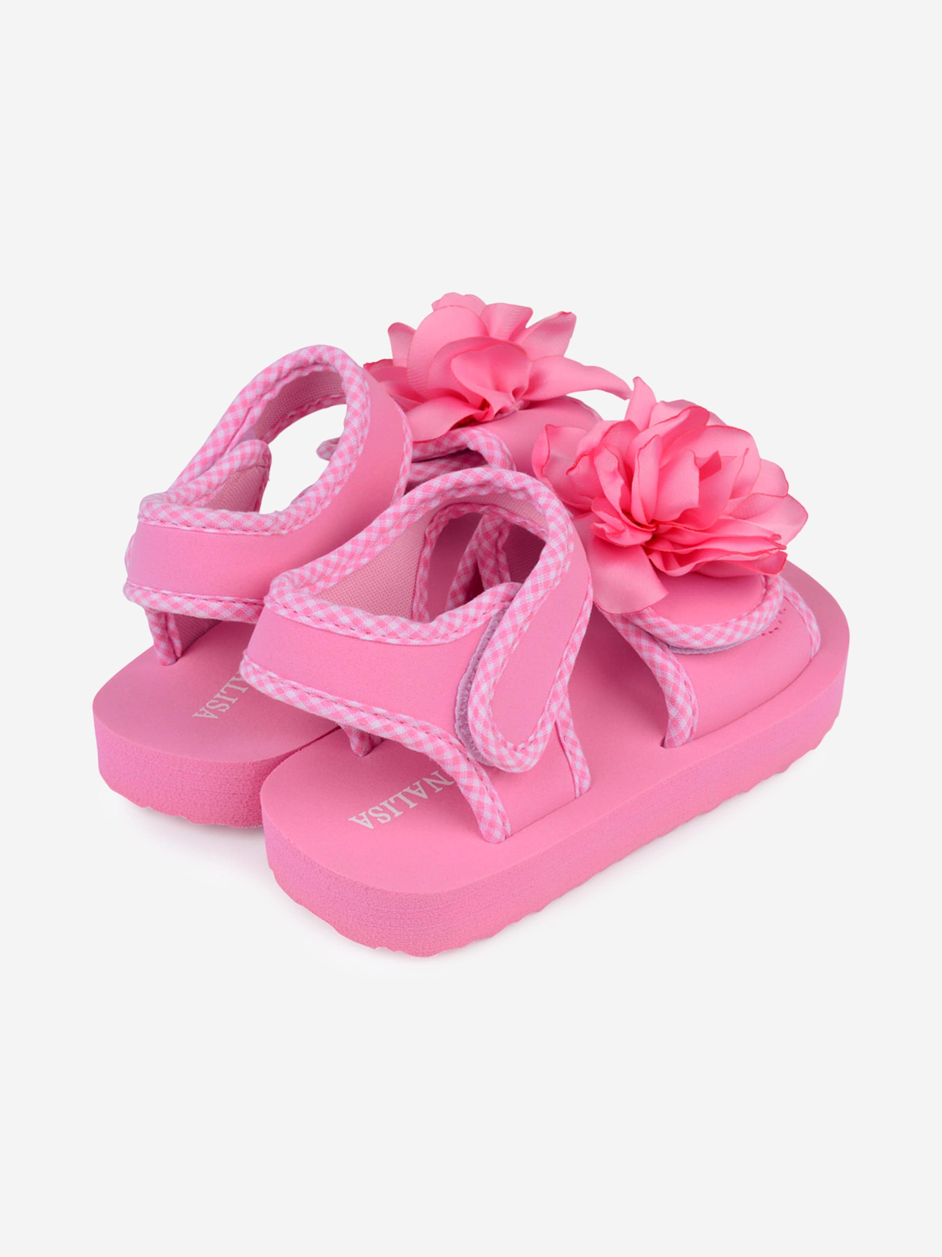 Monnalisa Girls Flower Sandals