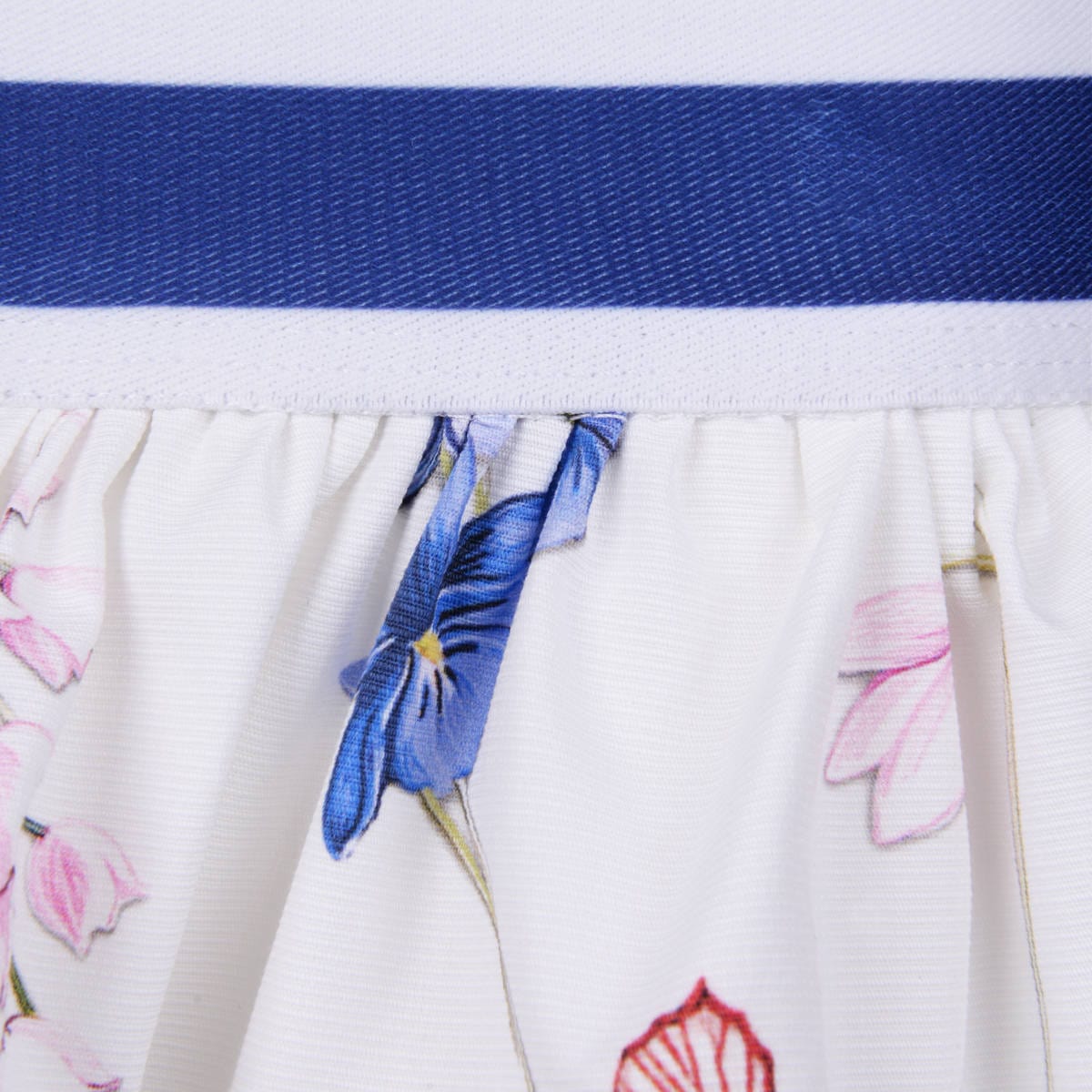 Monnalisa Girls Skirt - Cotton Floral Skirt