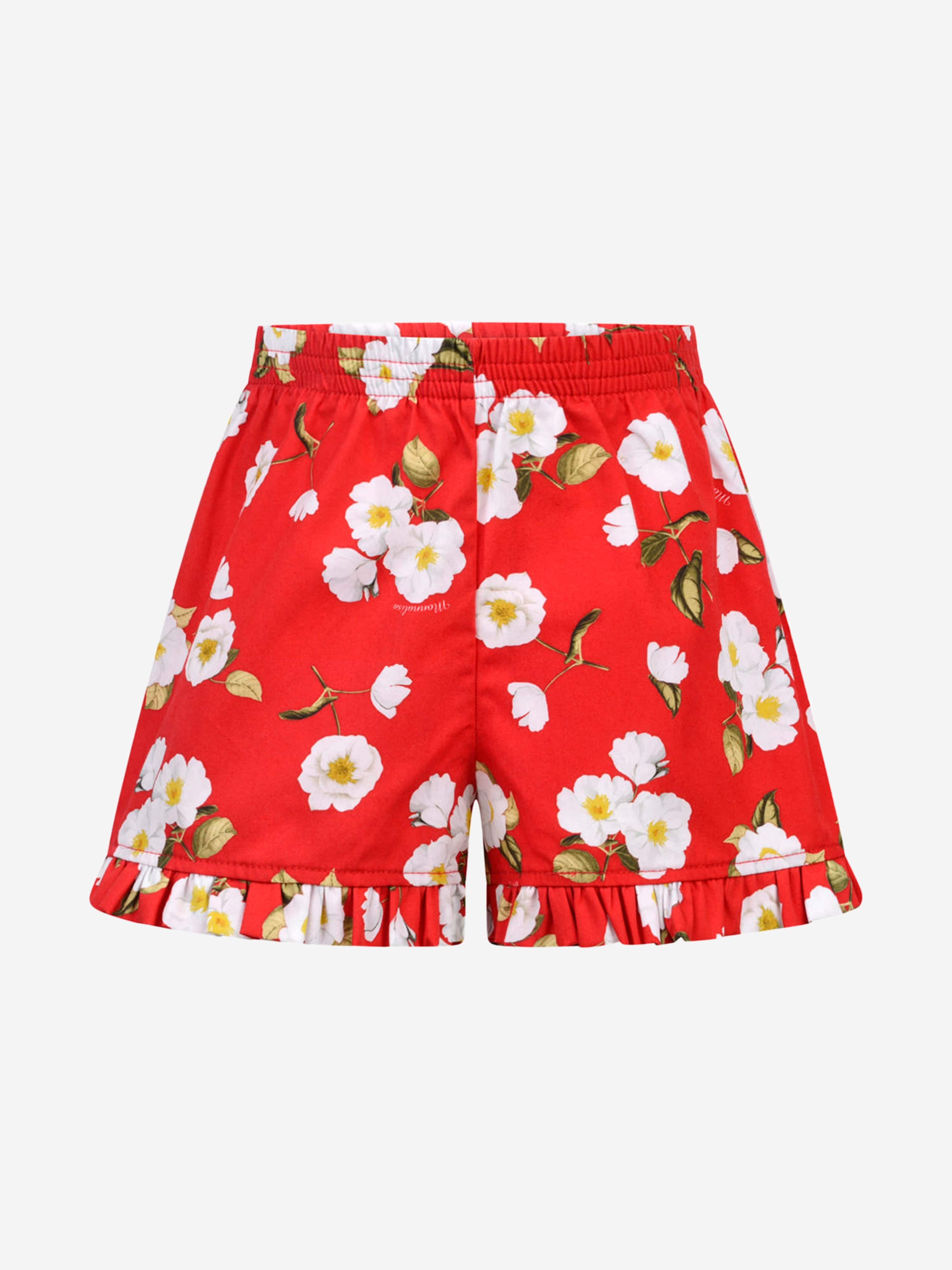 Monnalisa Baby Girls Shorts - Cotton Orchid Shorts