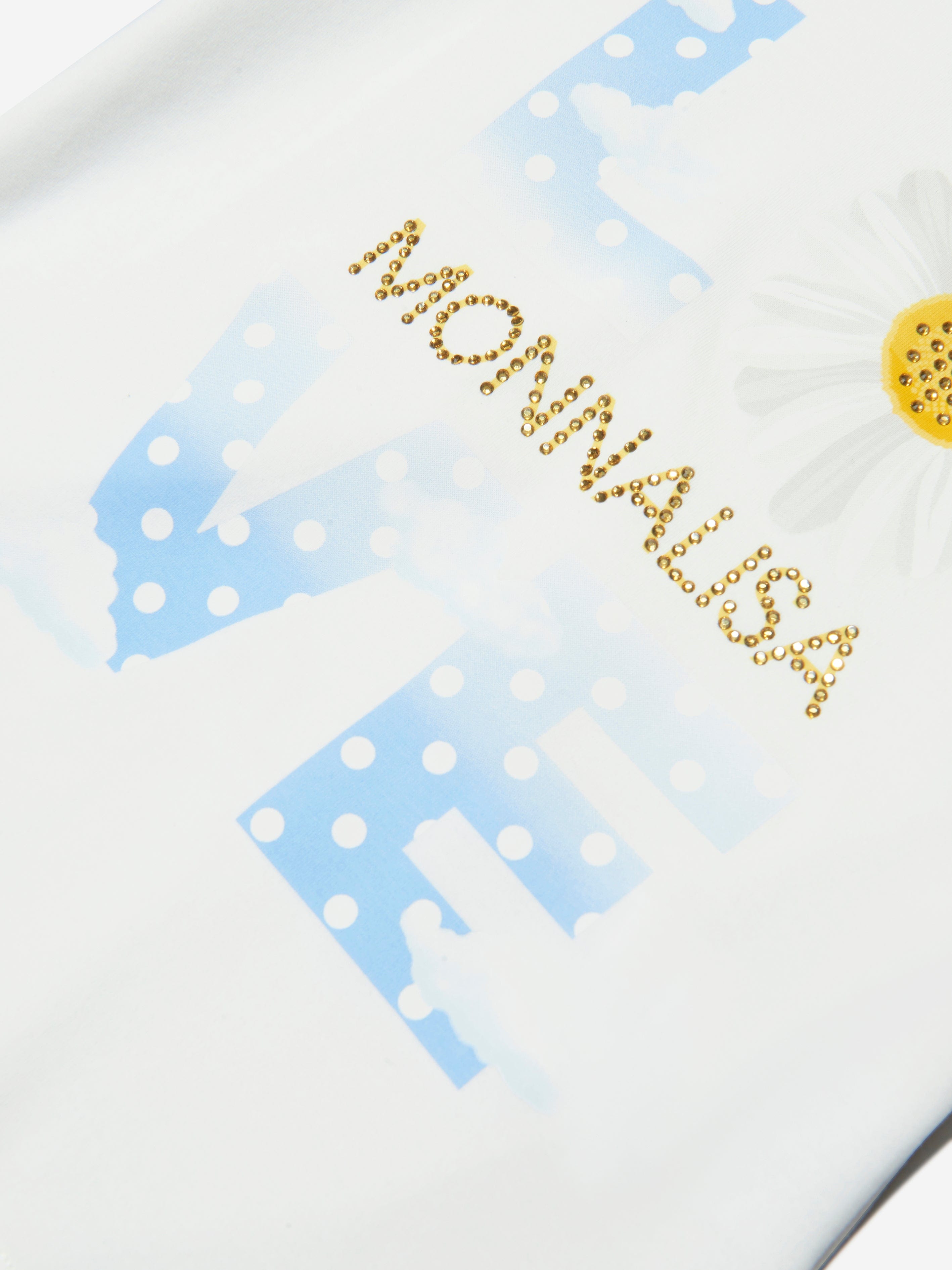 Monnalisa Girls Cotton Jersey Love T-Shirt