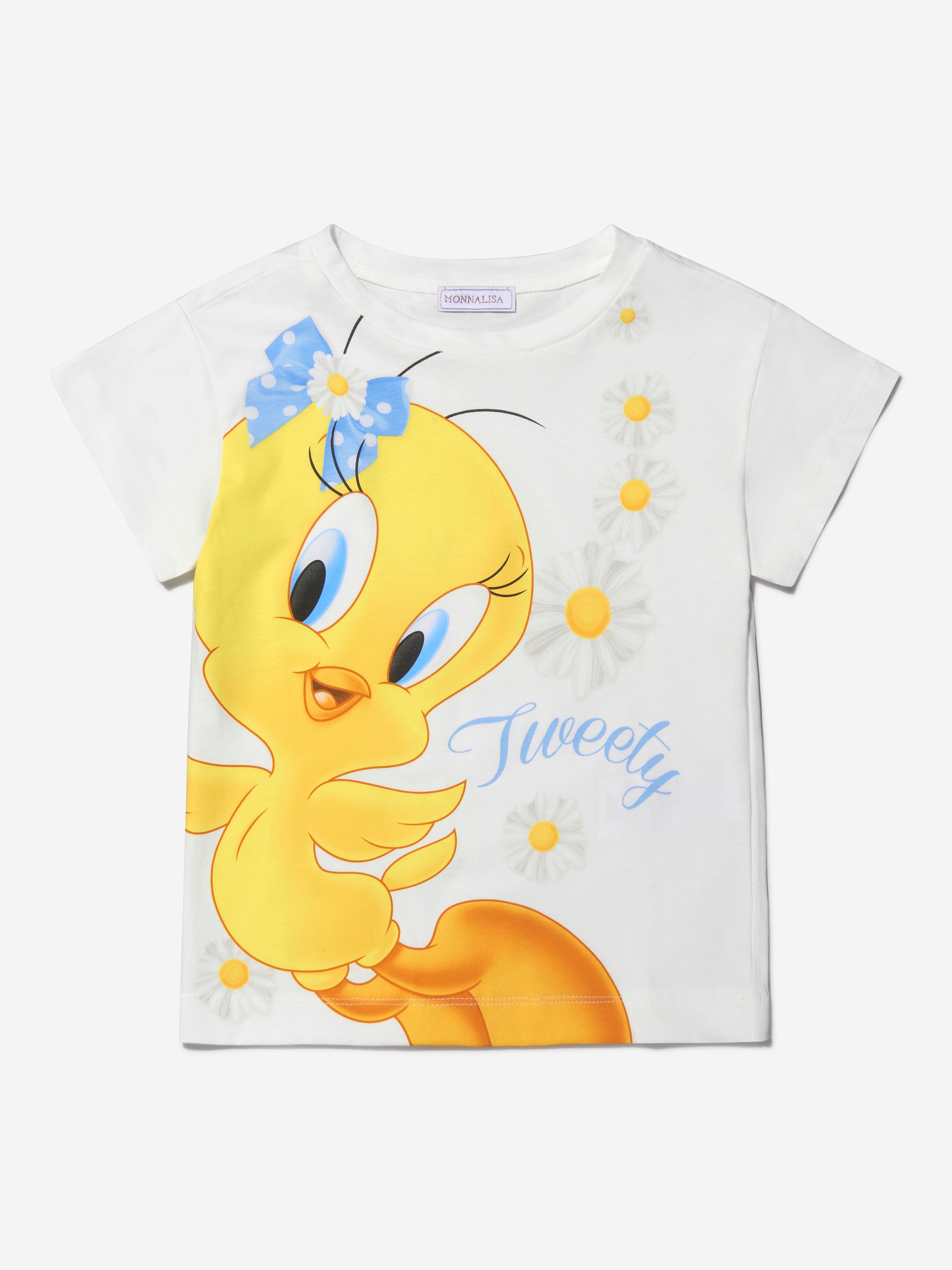 Monnalisa Girls Cotton Jersey Tweety Maxi T-Shirt