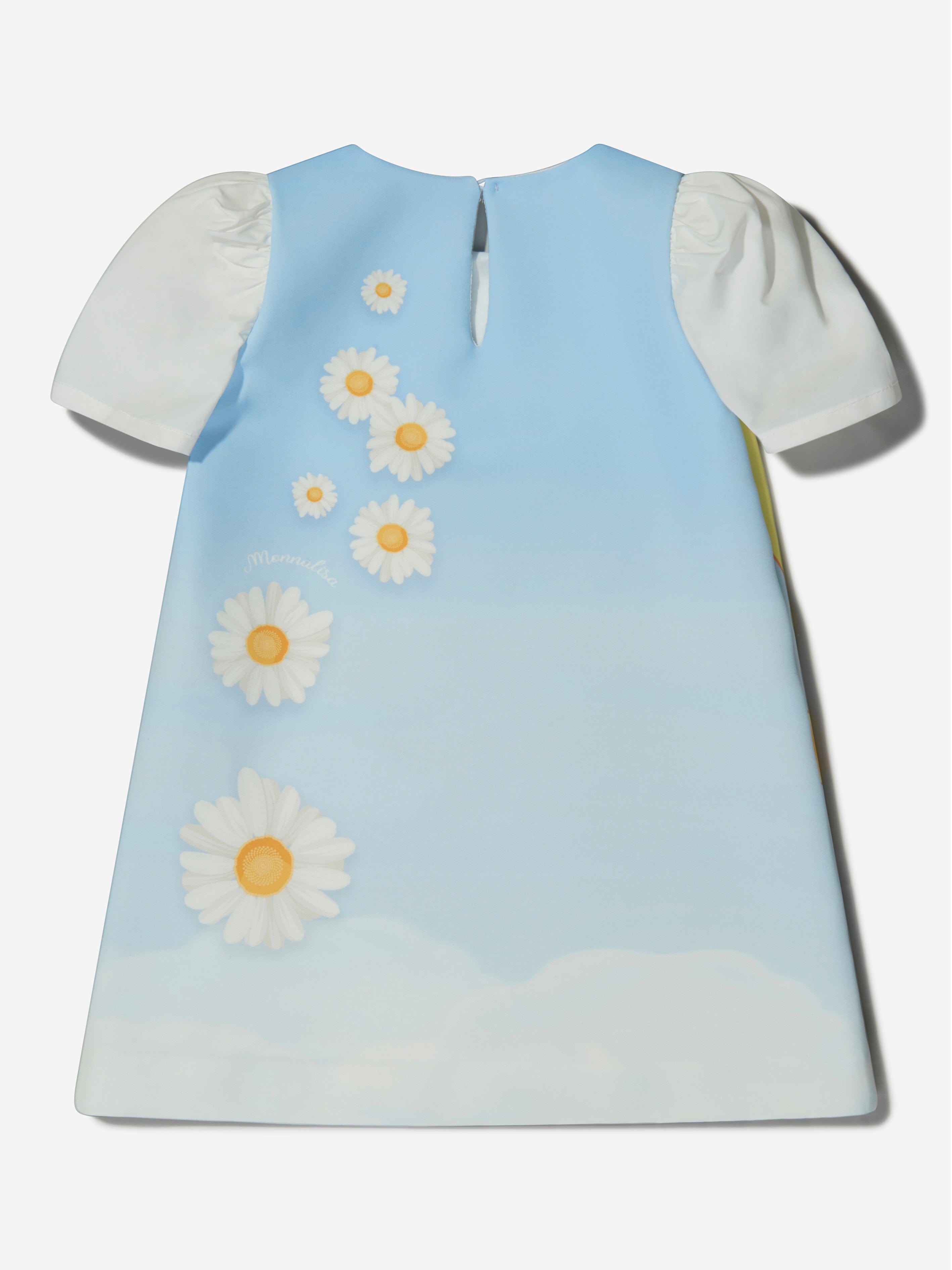 Monnalisa Girls Tweety In The Clouds Crepe Dress