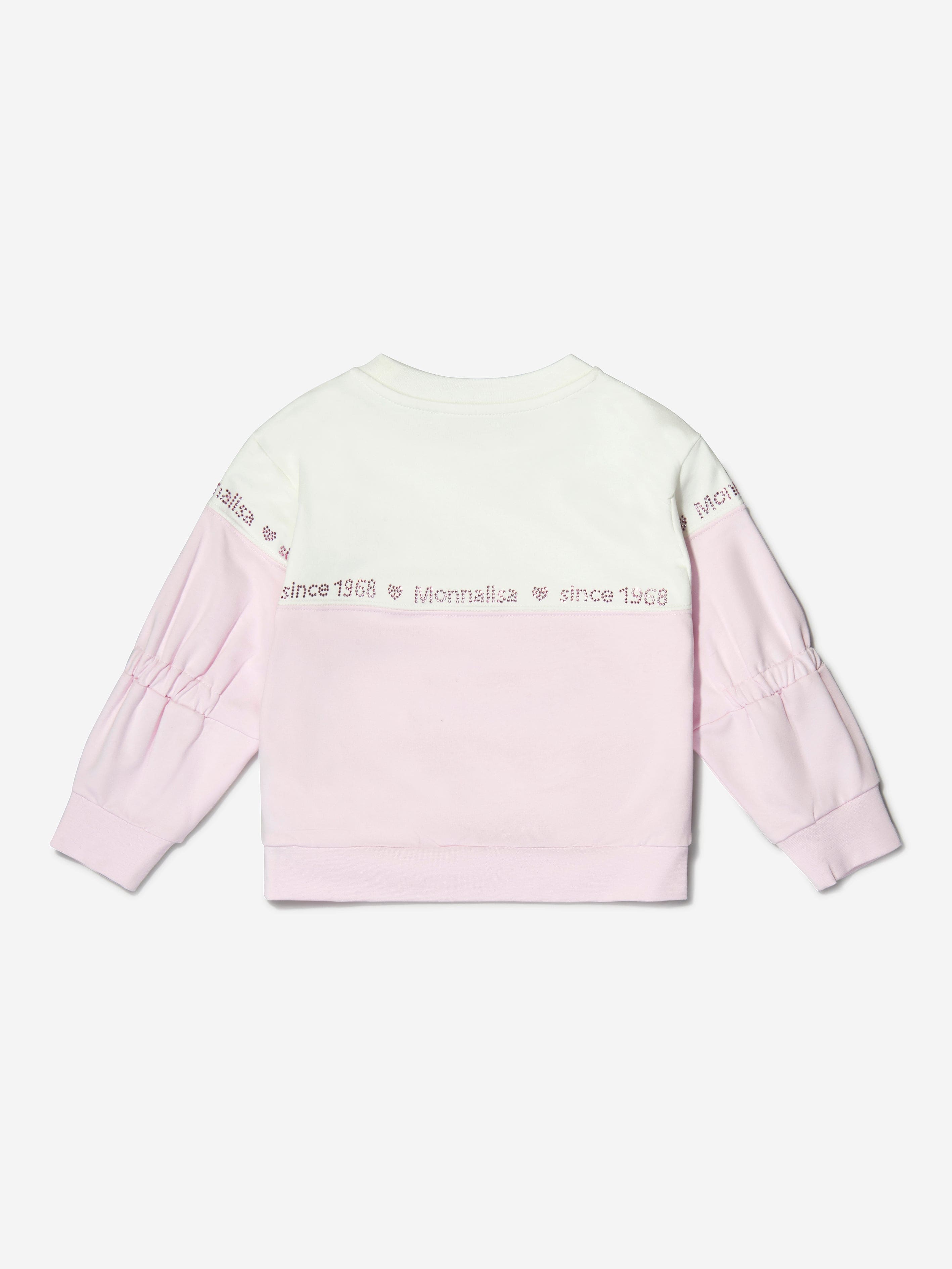 Monnalisa Girls Cotton Branded Sweatshirt