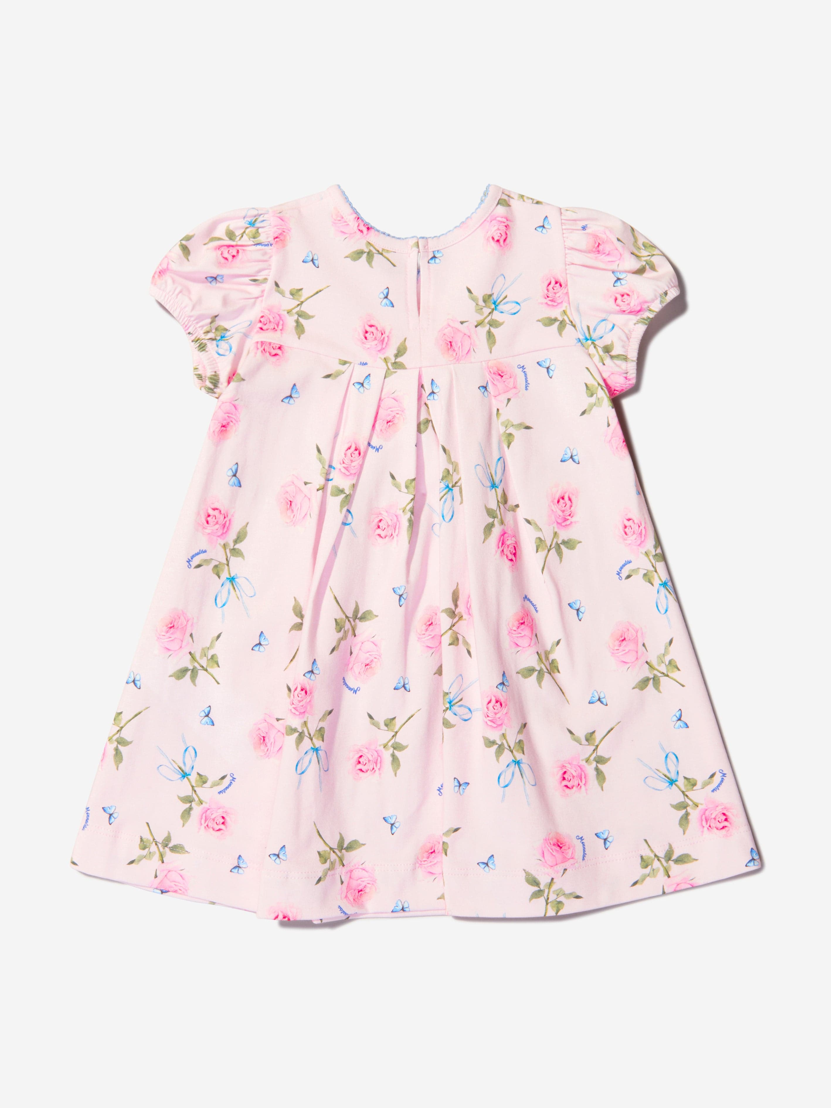 Monnalisa Baby Girls Cotton Jersey Rose Dress