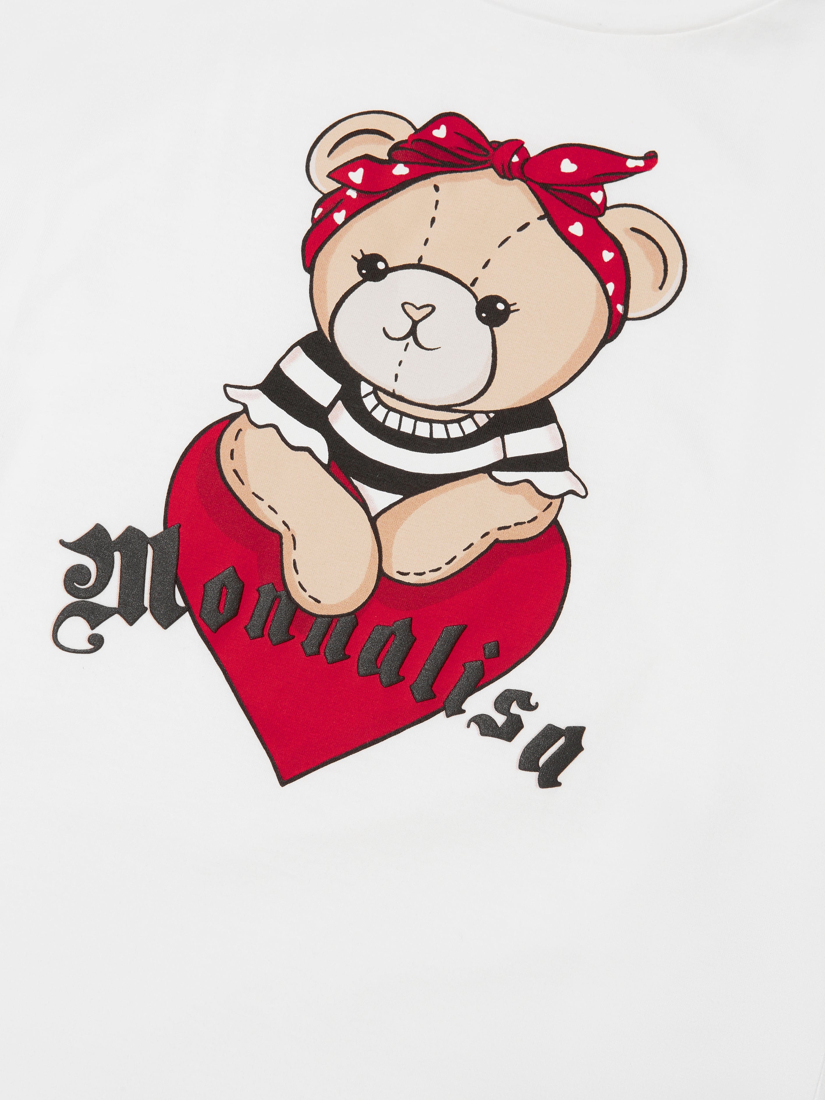 Monnalisa Girls Cotton Teddy Maxi T-Shirt