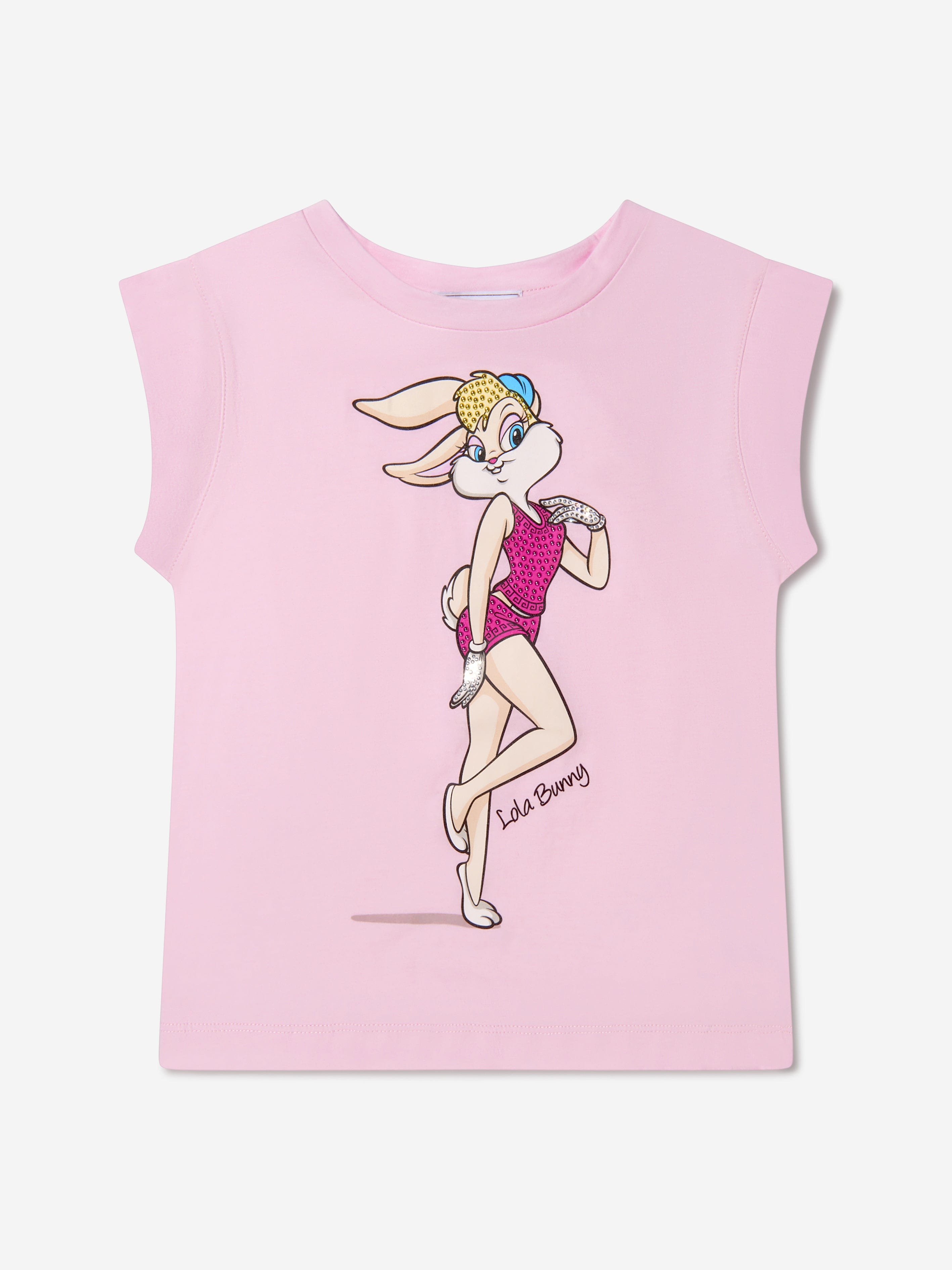 Monnalisa Girls Cotton Lola Bunny Maxi T-Shirt