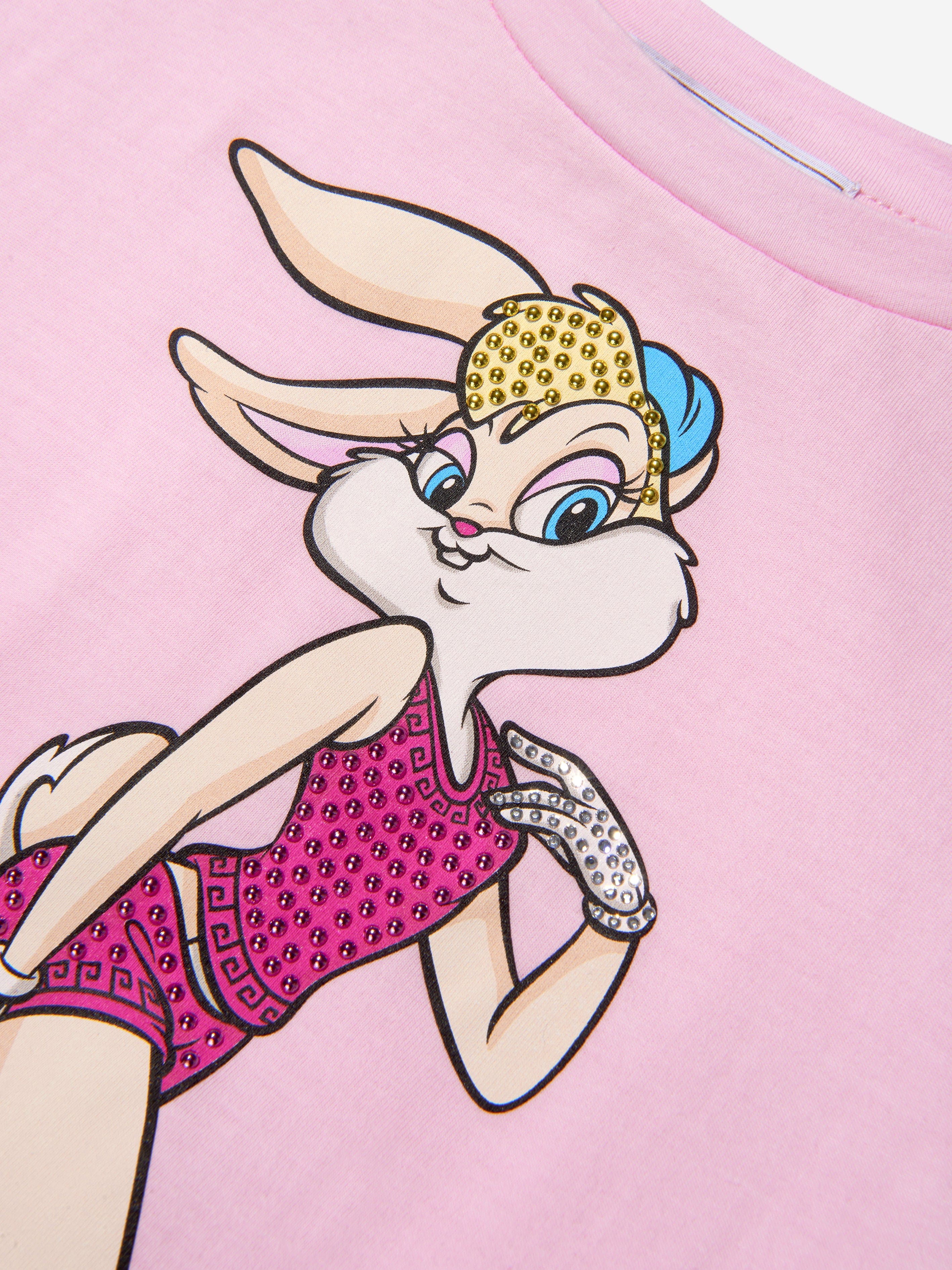 Monnalisa Girls Cotton Lola Bunny Maxi T-Shirt