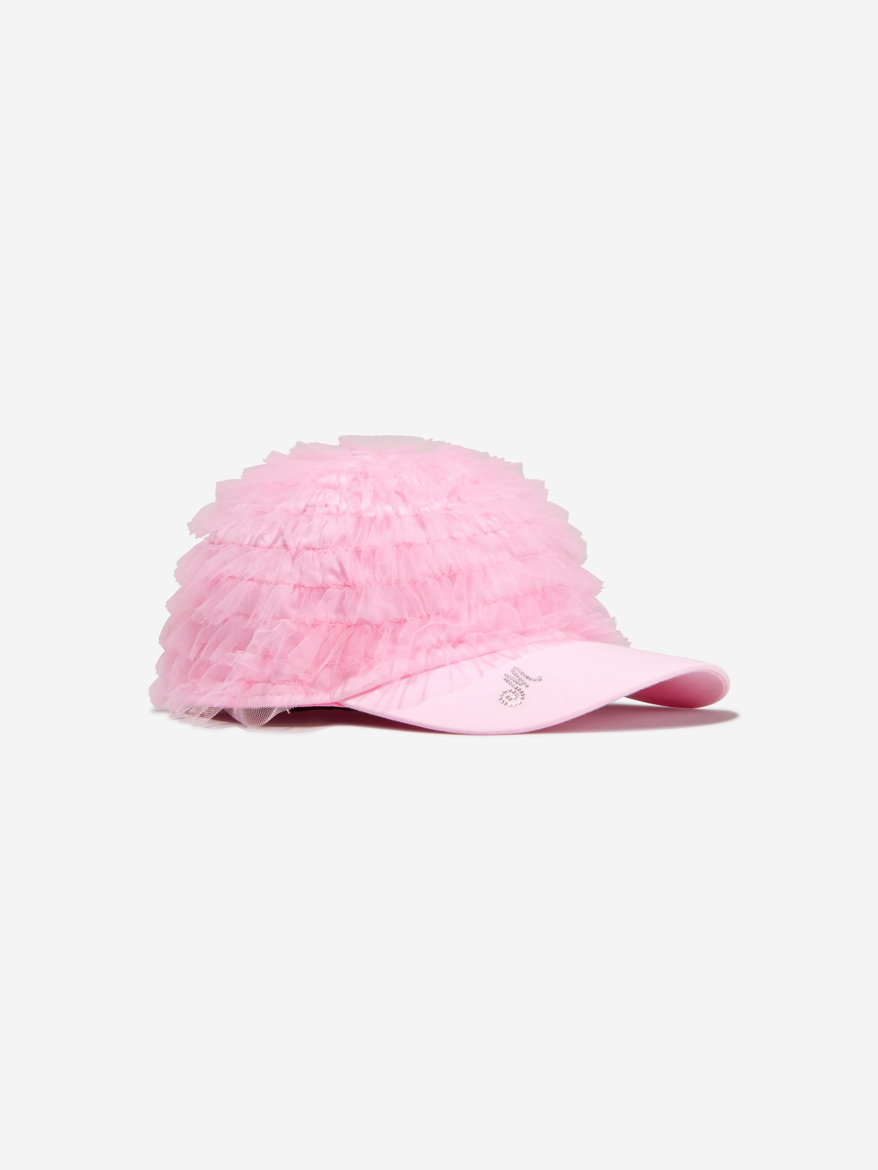 Monnalisa Girls Tulle Logo Cap