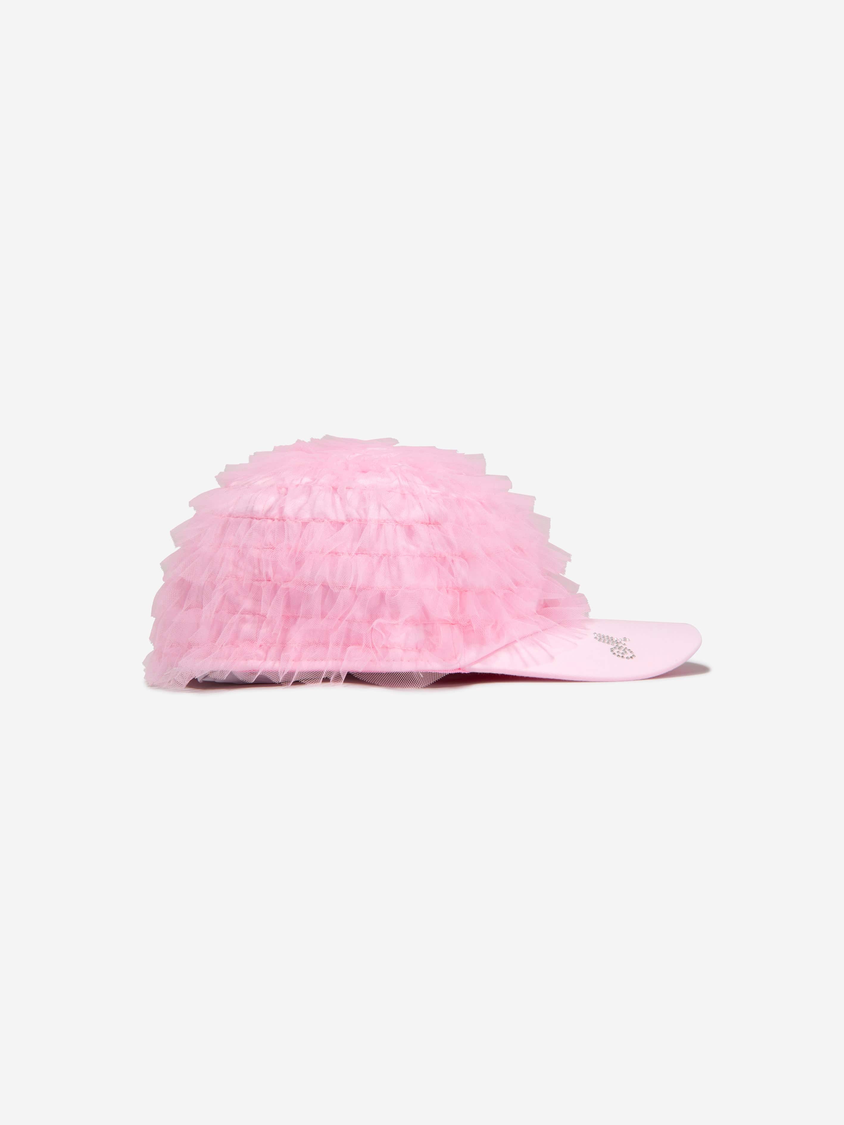 Monnalisa Girls Tulle Logo Cap