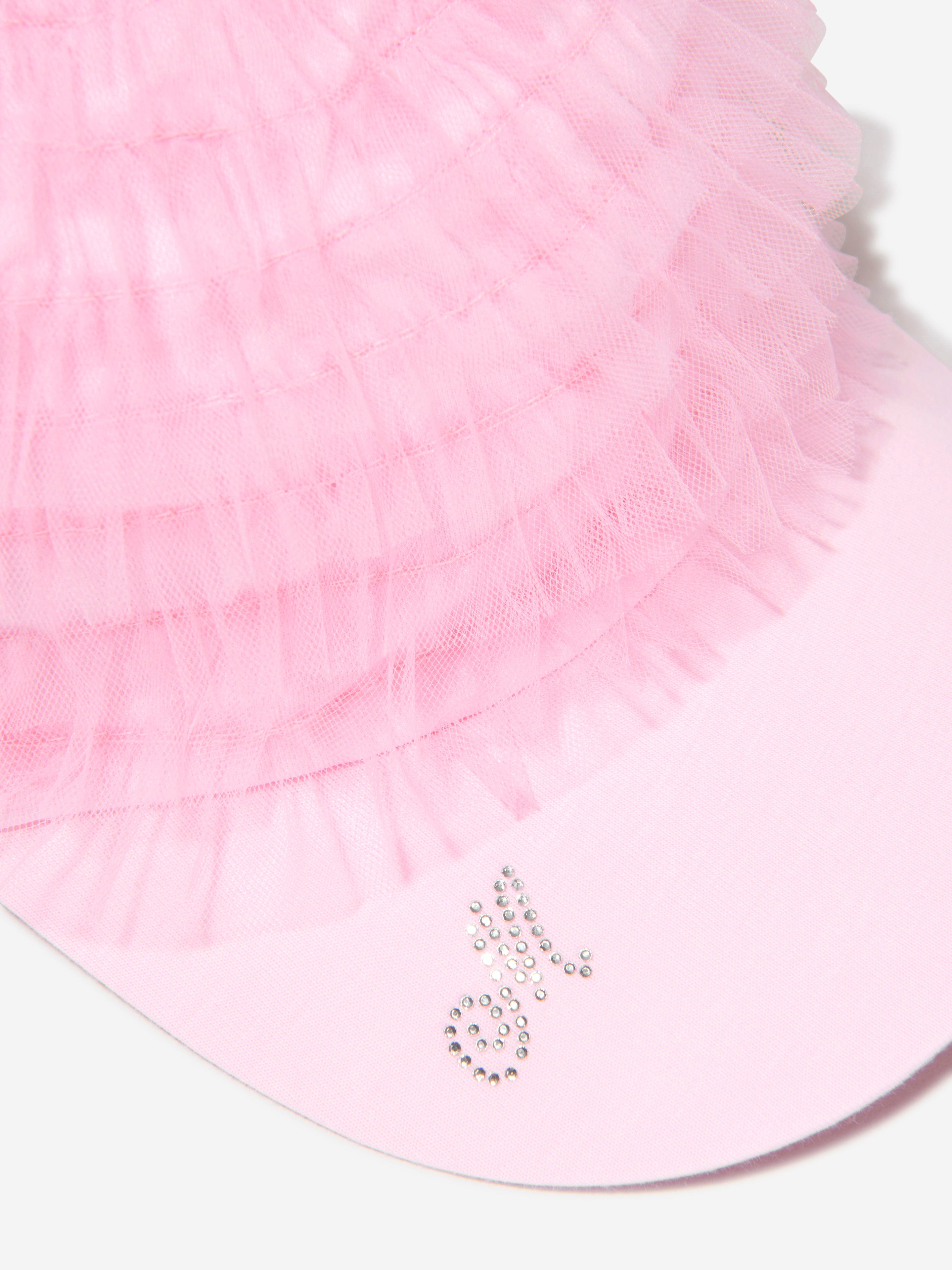 Monnalisa Girls Tulle Logo Cap