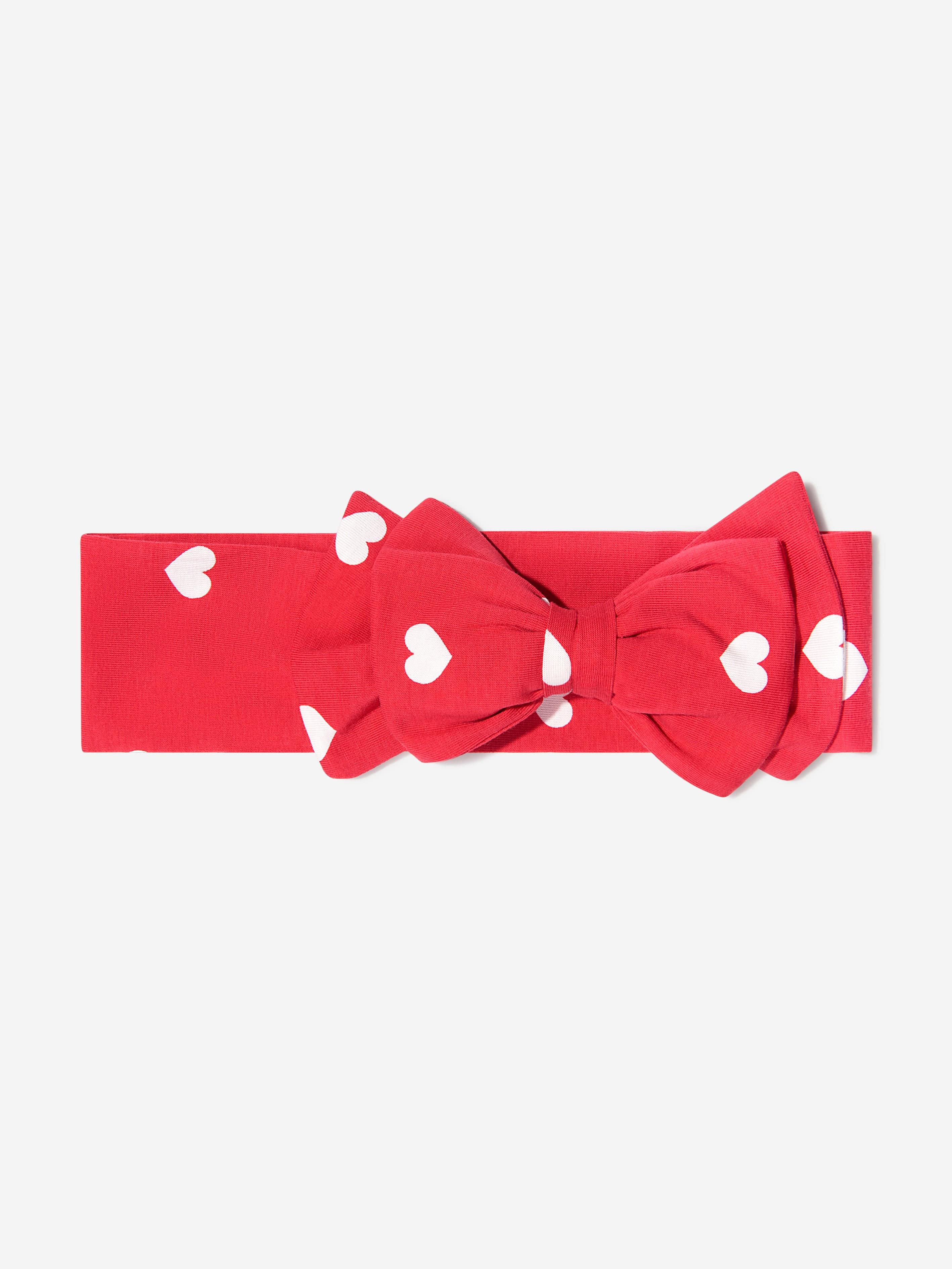 Monnalisa Girls Cotton Heart Print Headband