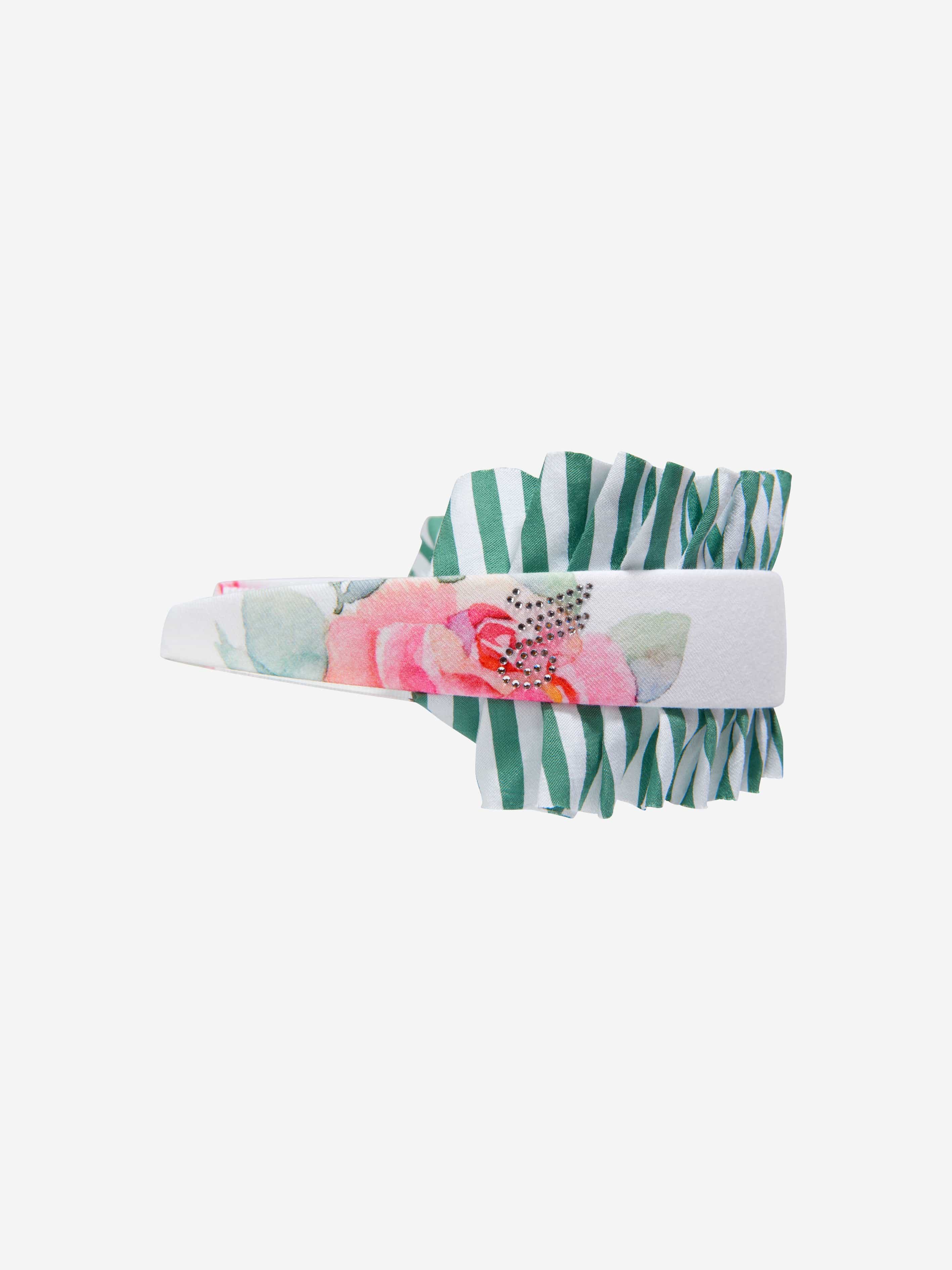 Monnalisa Girls Cotton Rose Bloom Headband