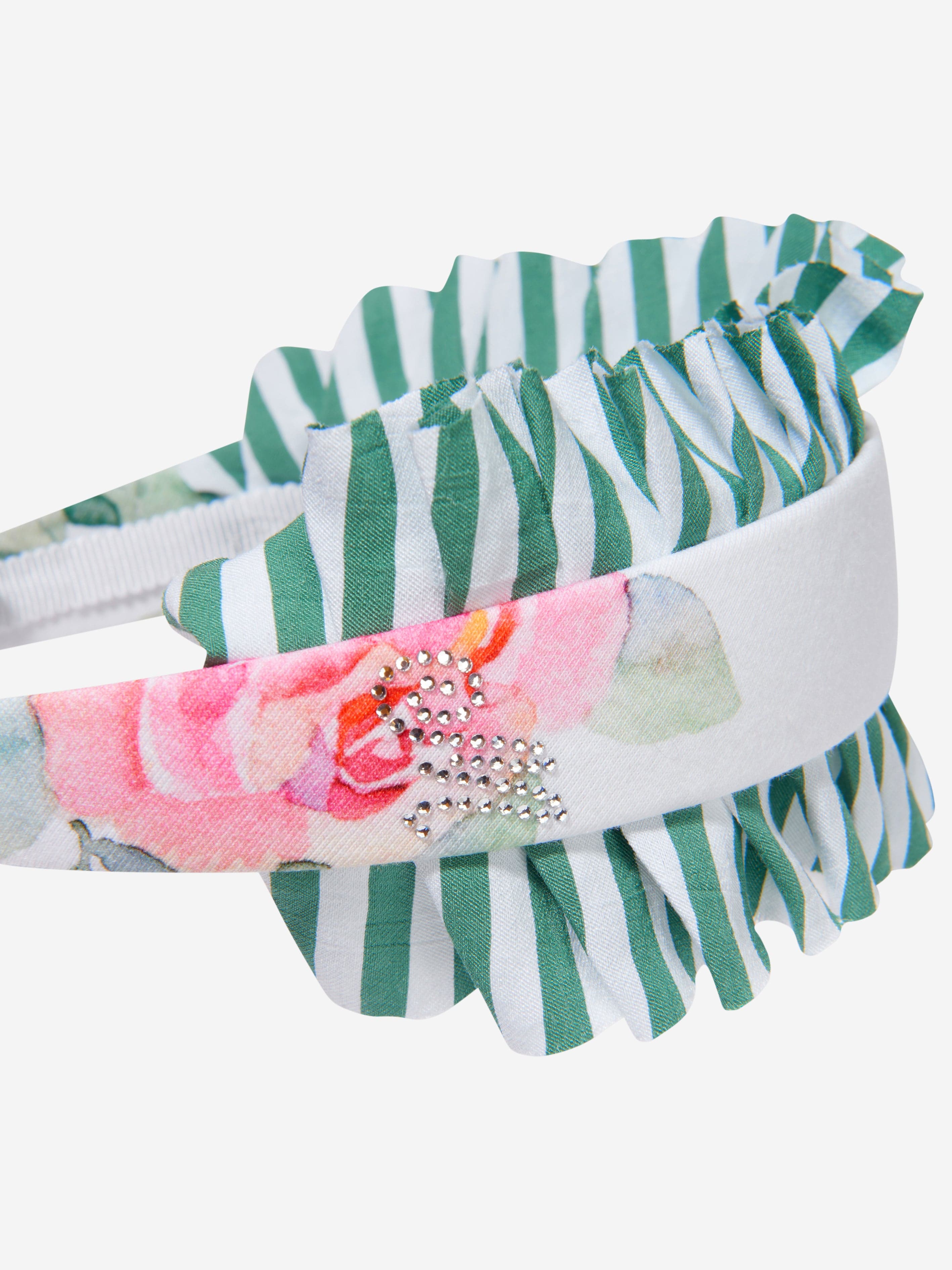 Monnalisa Girls Cotton Rose Bloom Headband