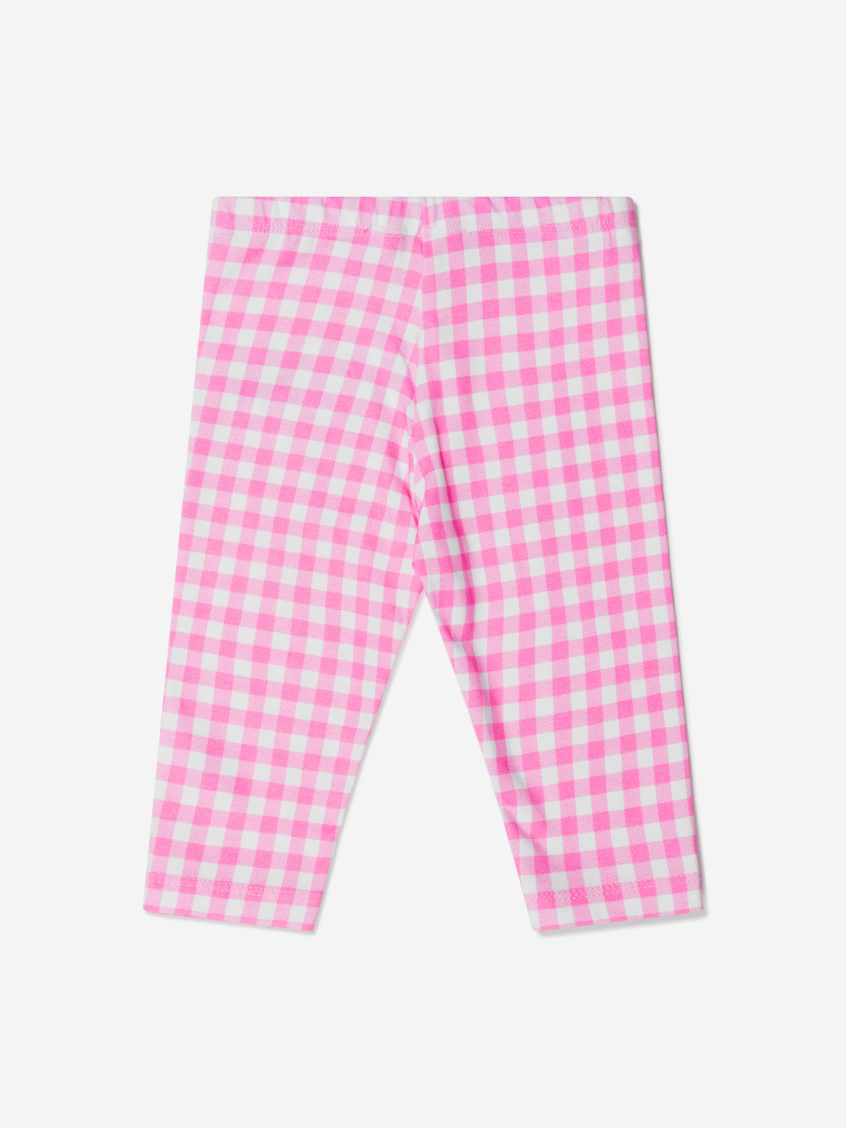 Monnalisa Baby Girls Cotton Gingham Tweety Leggings