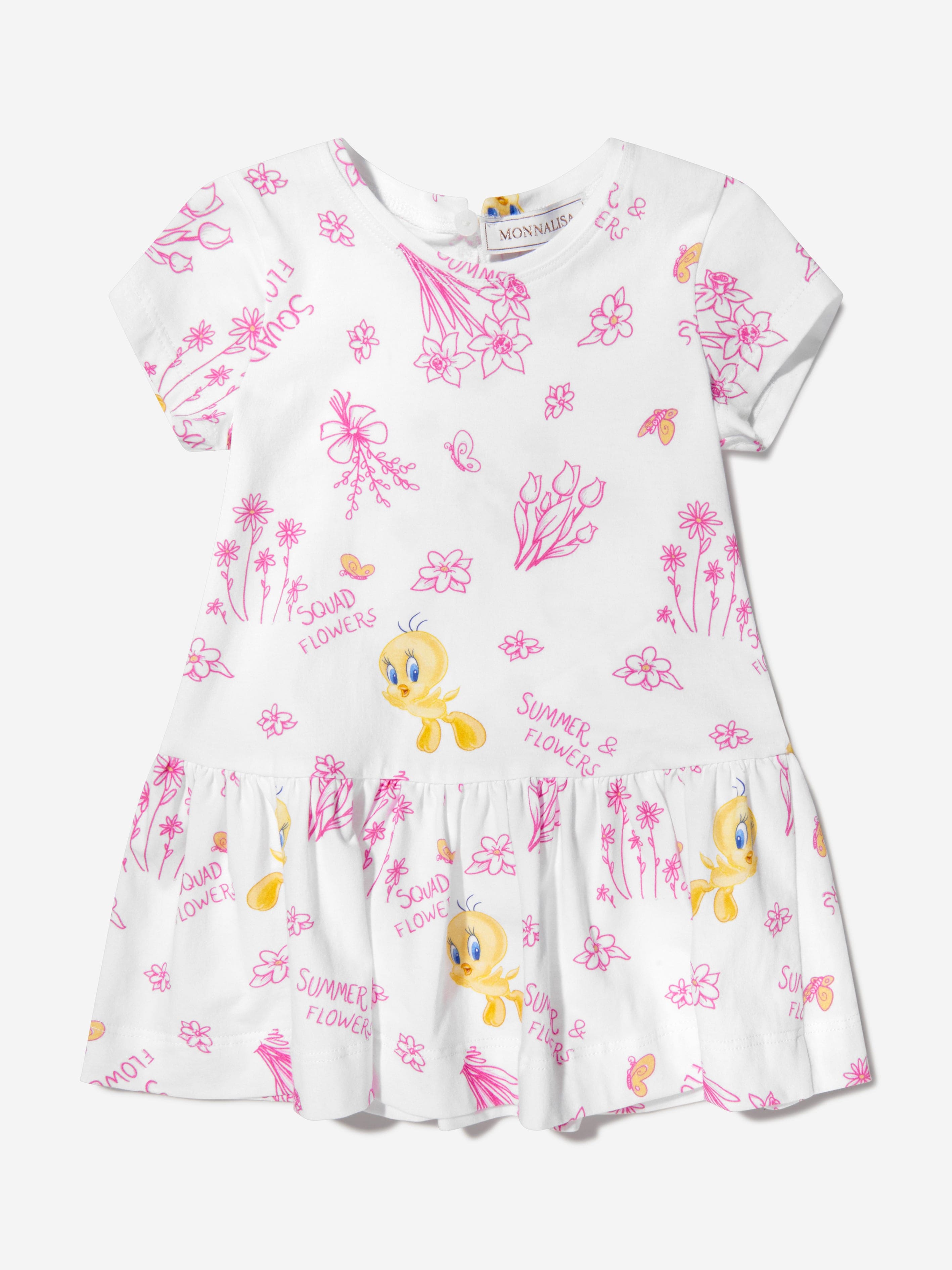 Monnalisa Baby Girls Cotton Tweety Dress