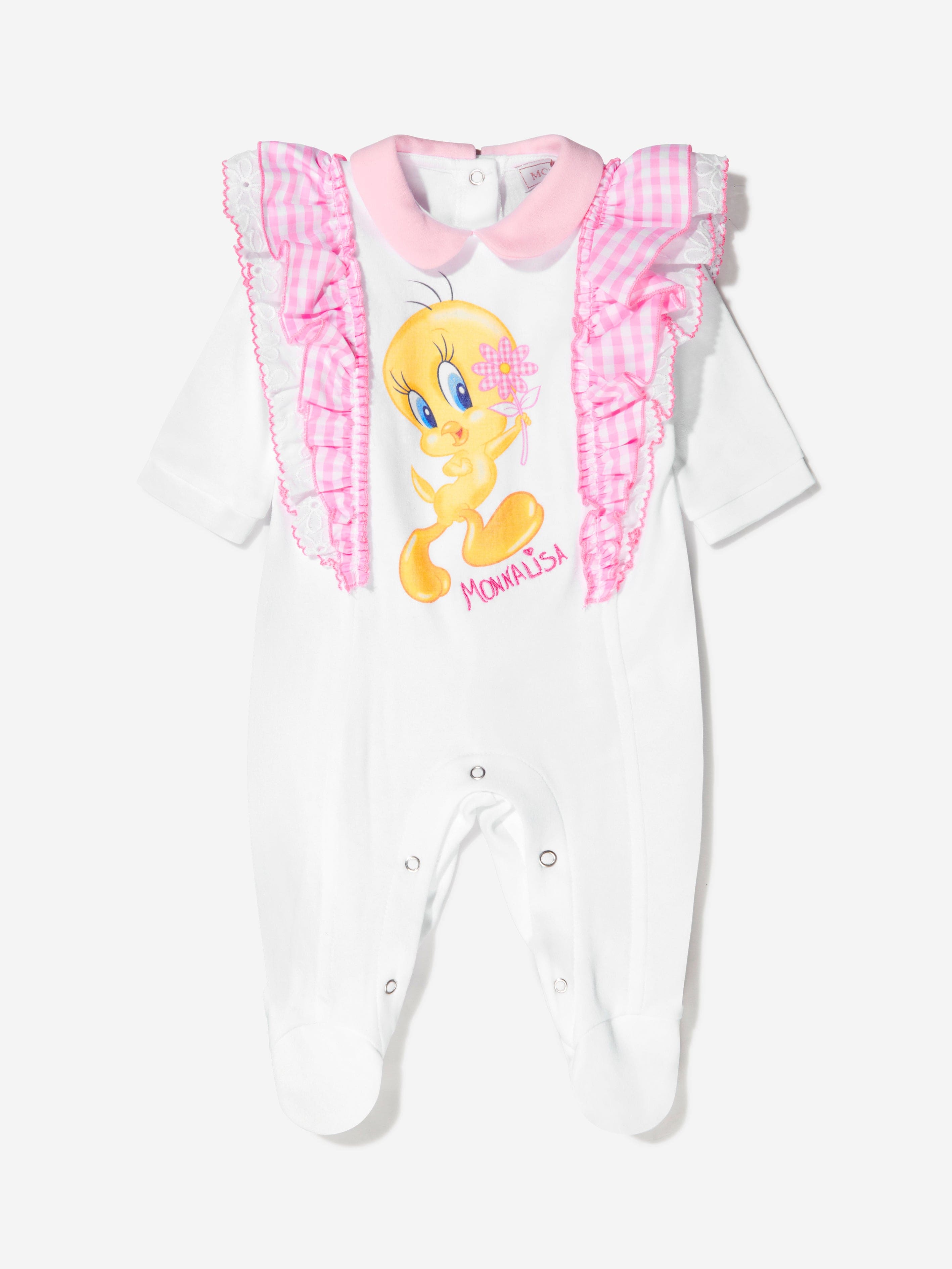 Monnalisa Baby Girls Cotton Tweety Babygrow