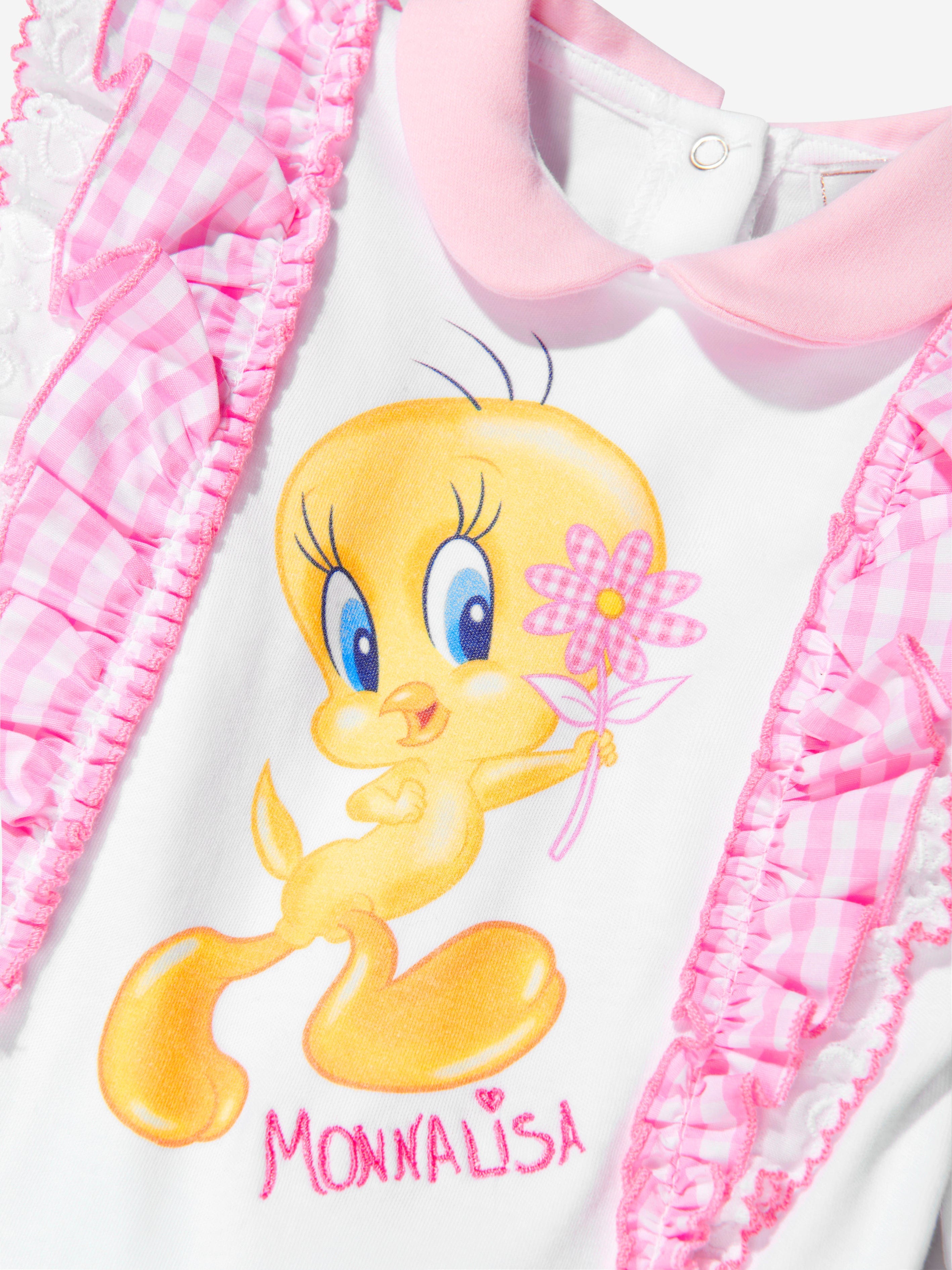 Monnalisa Baby Girls Cotton Tweety Babygrow