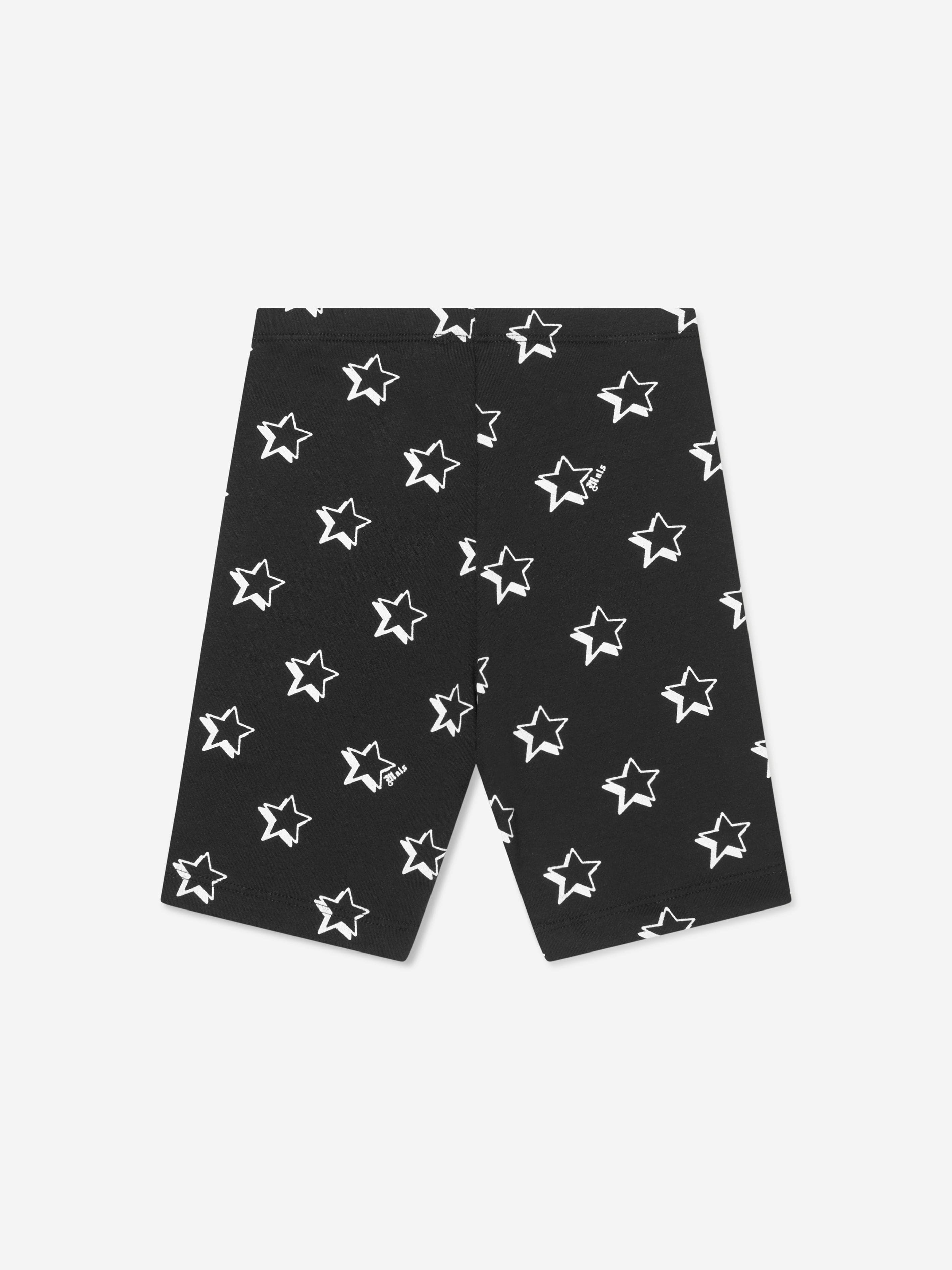 Monnalisa Girls Cotton Star Print Cycling Shorts