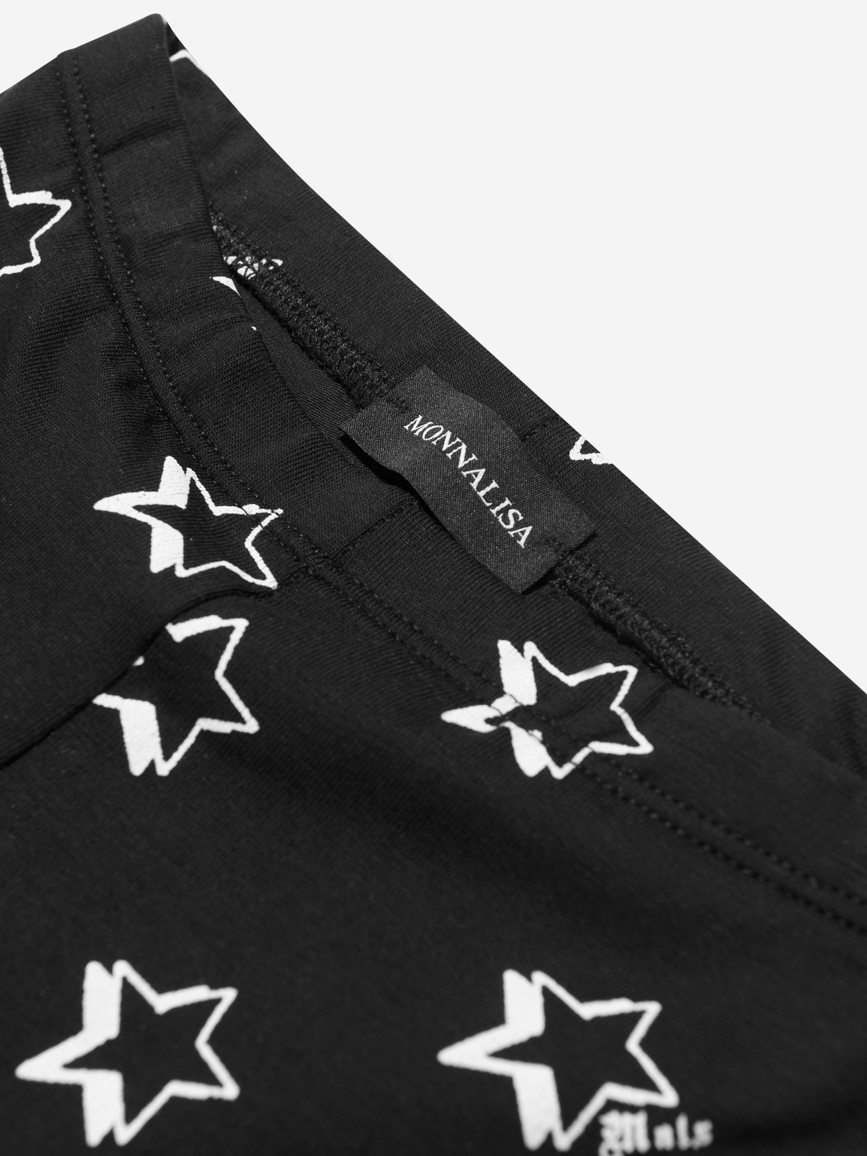 Monnalisa Girls Cotton Star Print Cycling Shorts