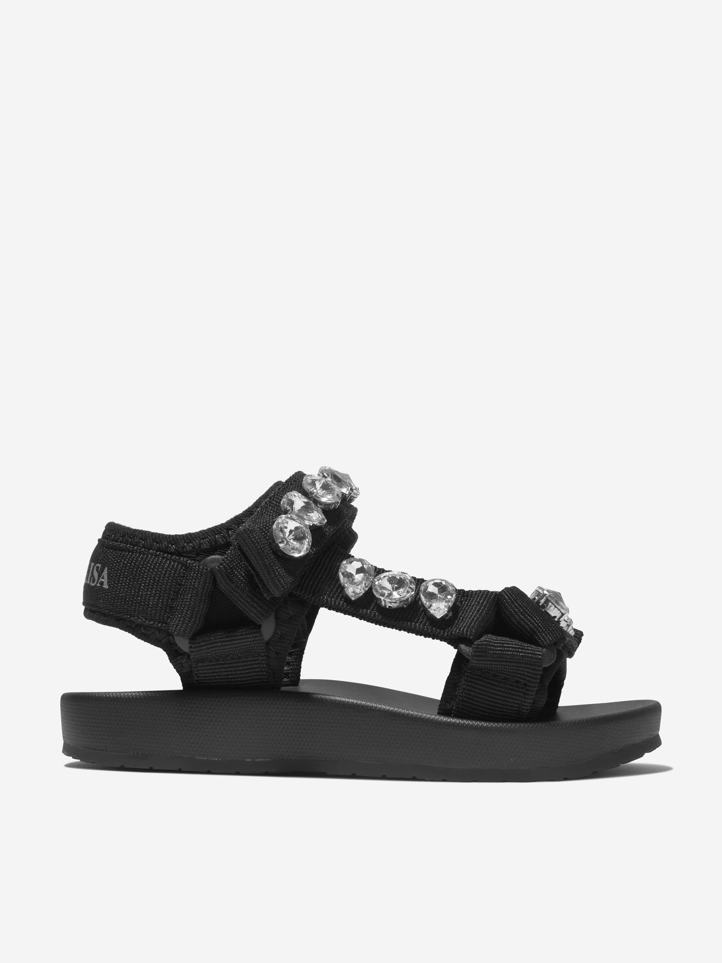 Monnalisa Girls Diamante Strap Sandals