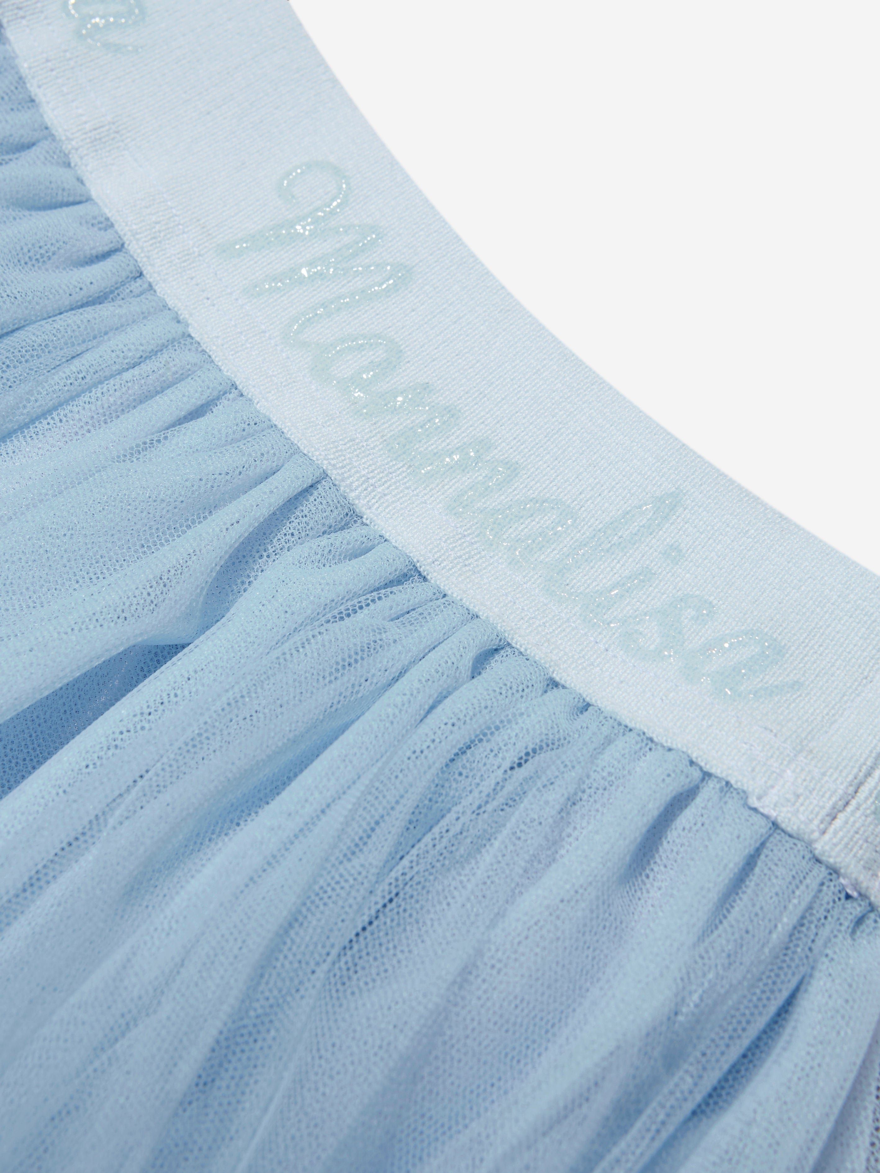 Monnalisa Girls Tulle Skirt In Blue