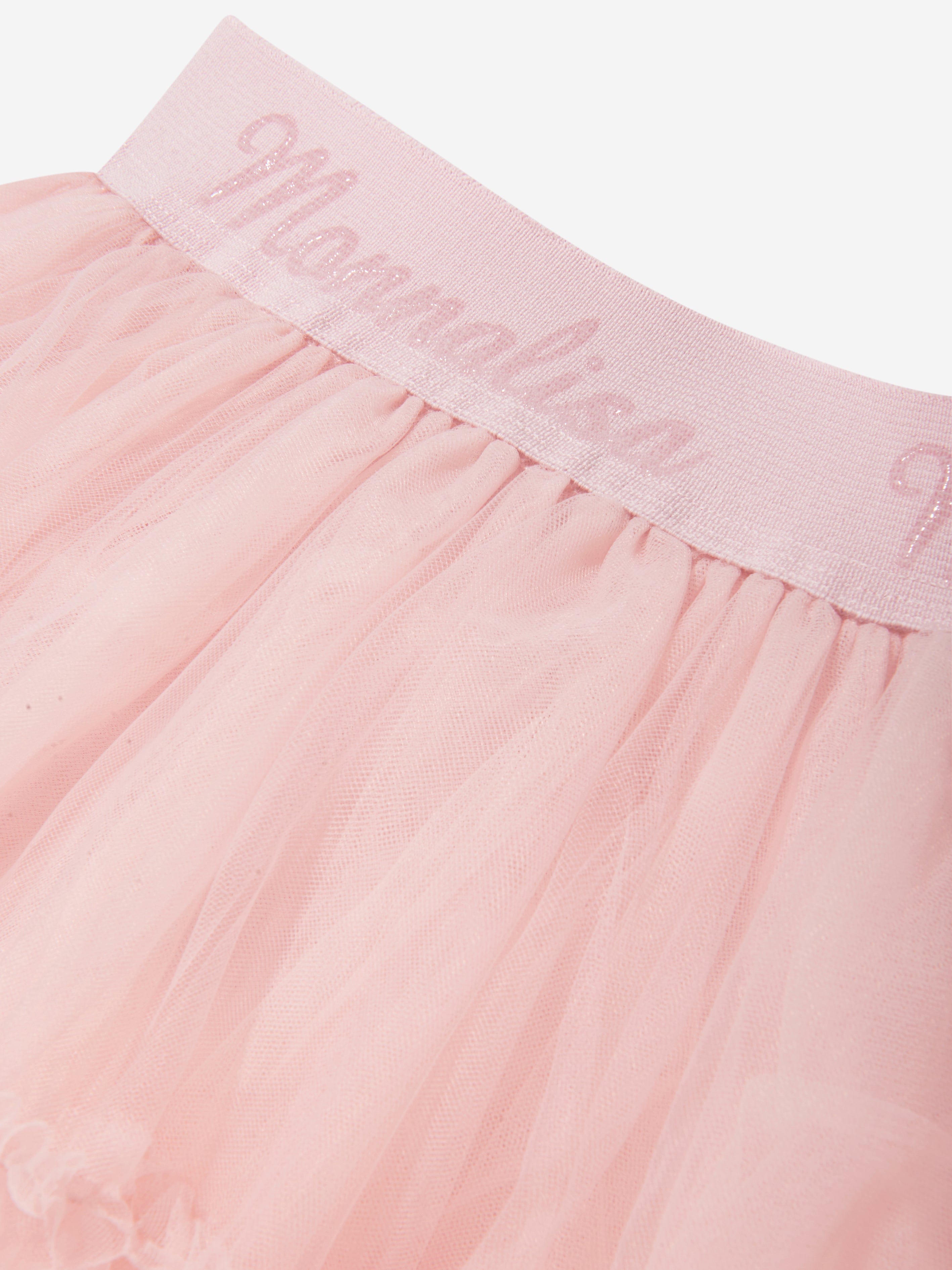 Monnalisa Girls Tulle Skirt In Pink