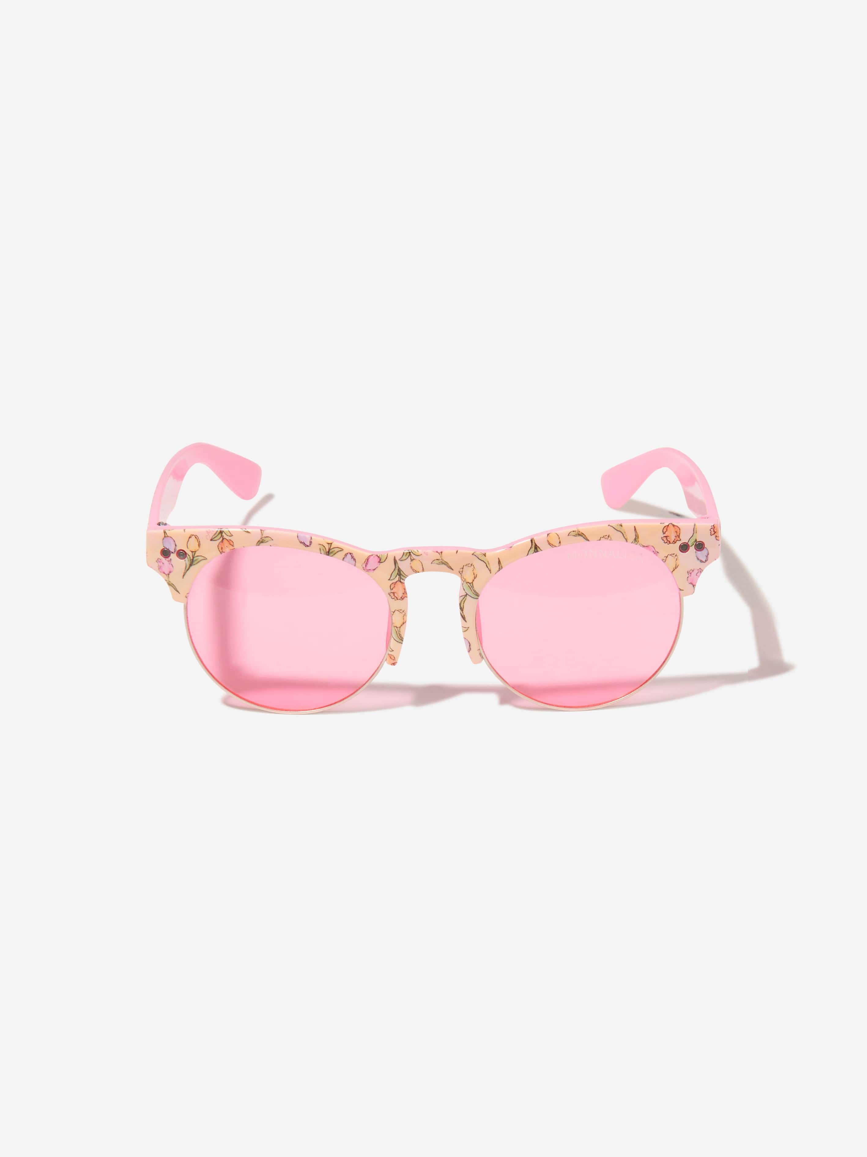 Monnalisa Girls Tulip Sunglasses With Case In Pink