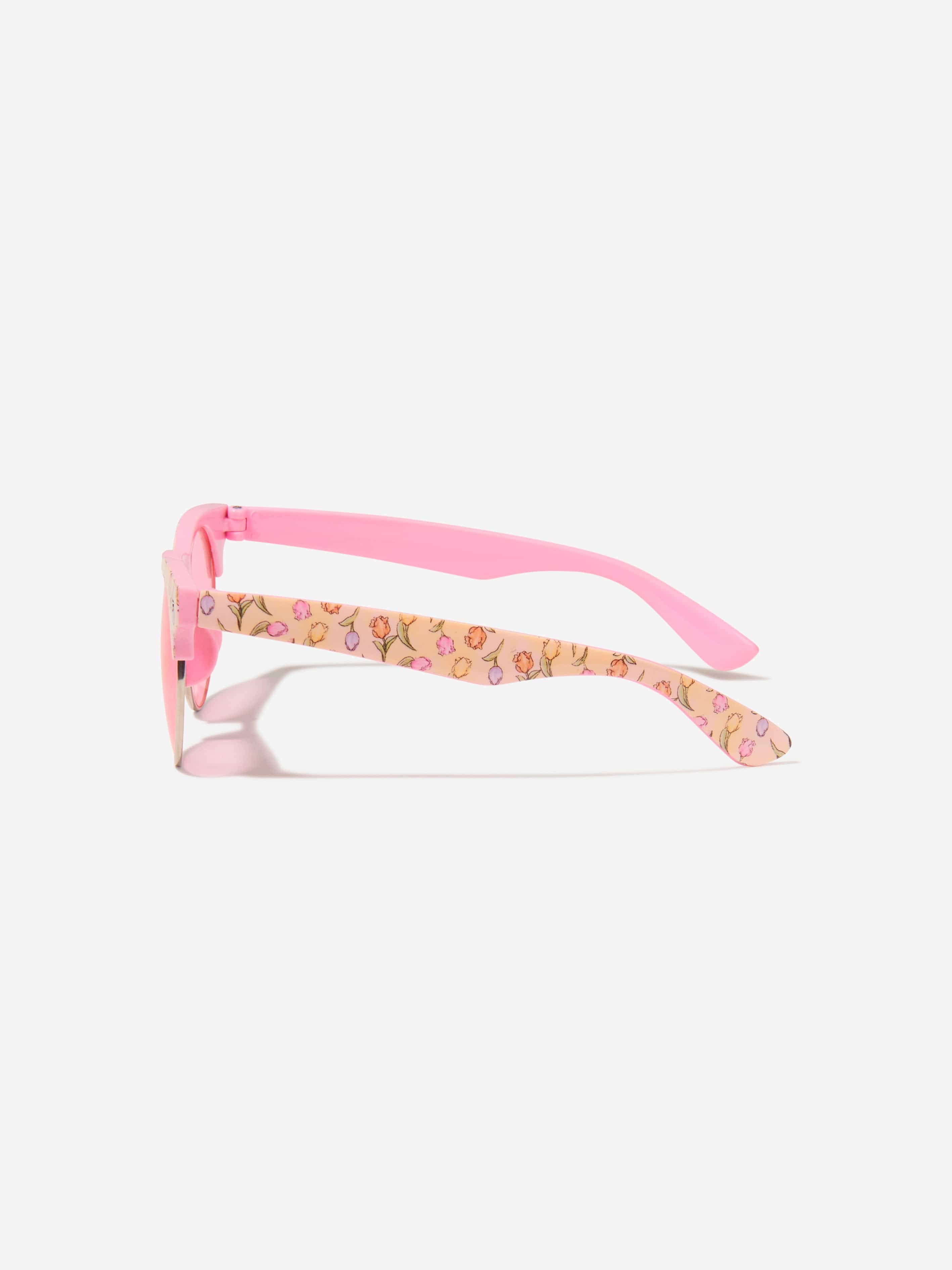 Monnalisa Girls Tulip Sunglasses With Case In Pink