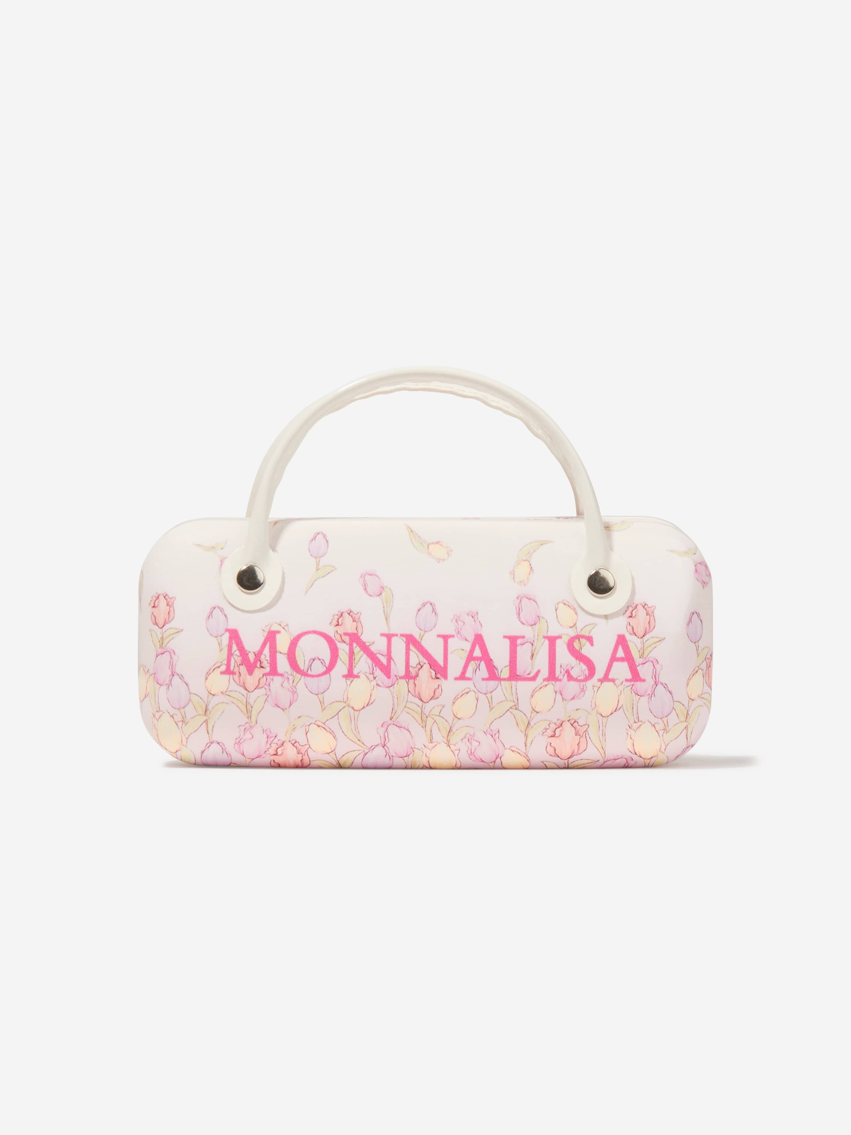 Monnalisa Girls Tulip Sunglasses With Case In Pink