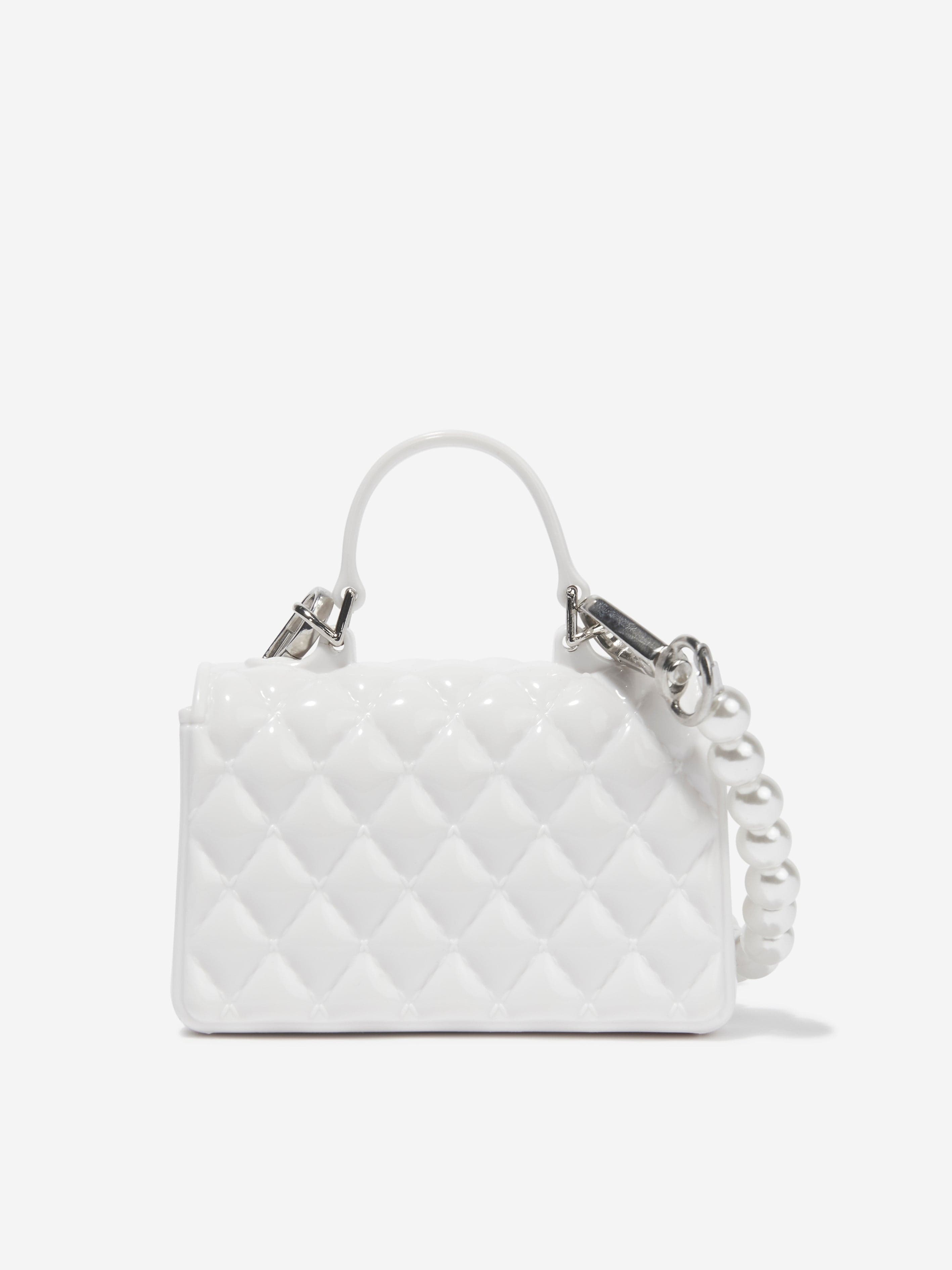 Monnalisa Girls PVC Lilly Bag In Cream