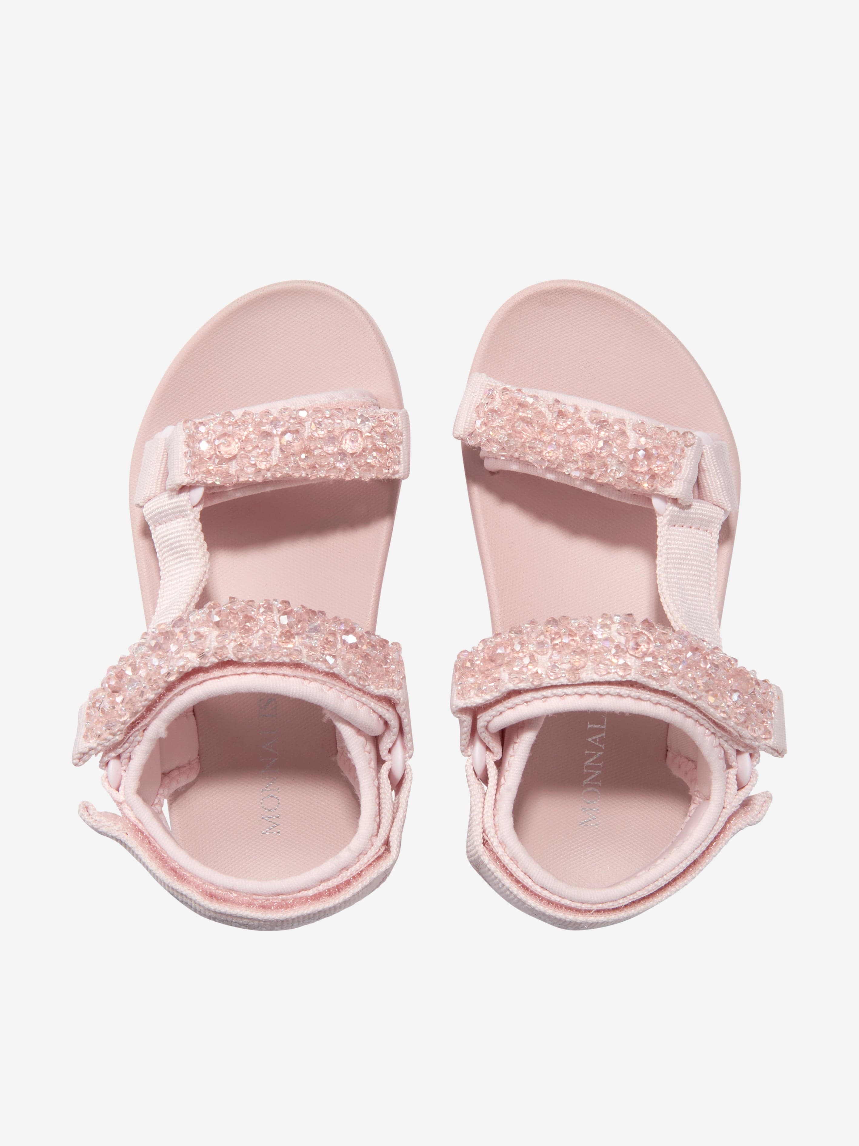 Monnalisa Girls Techno Soft Sandals in Pink