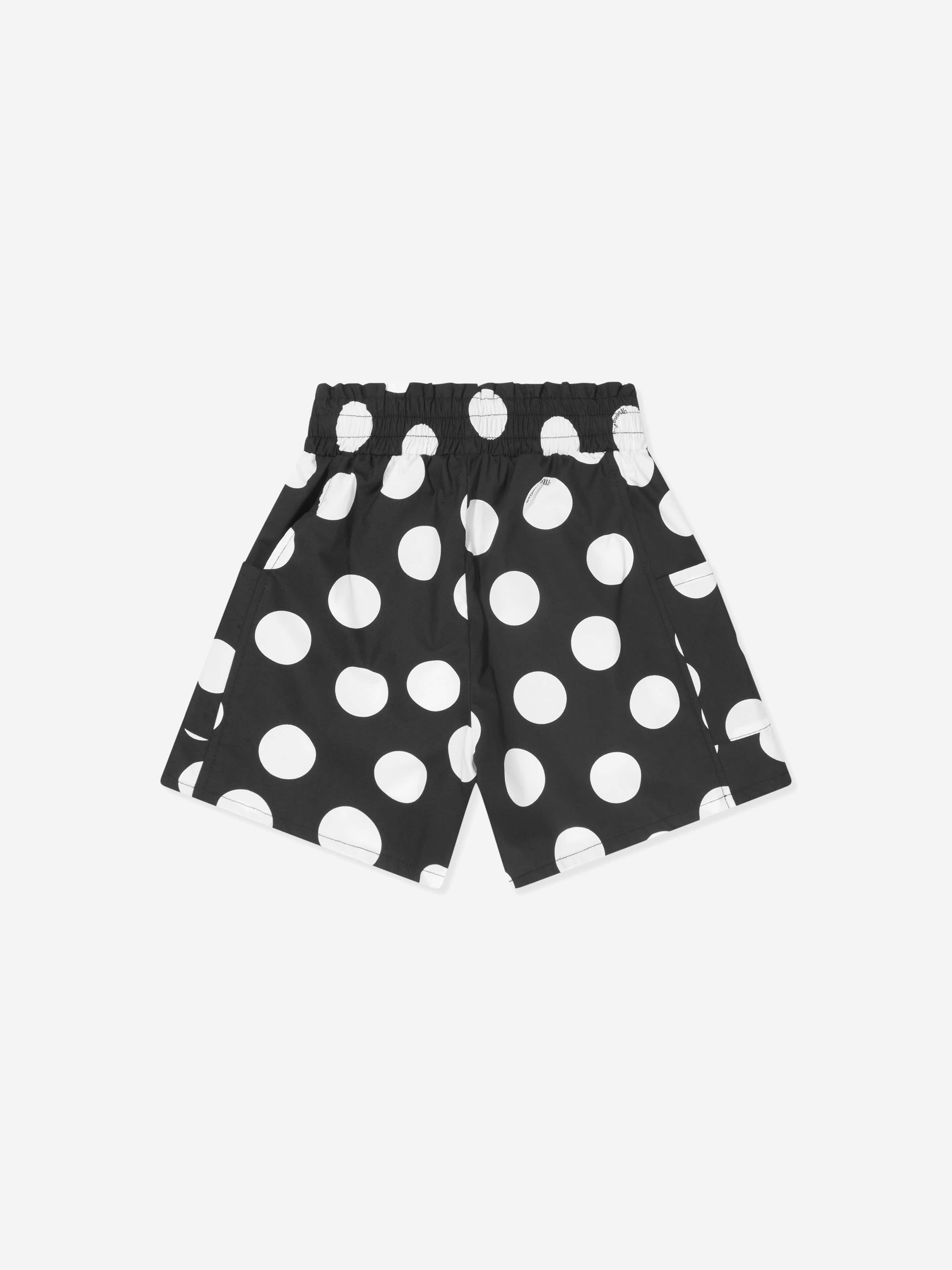 Monnalisa Girls Polka Dot Shorts in Black