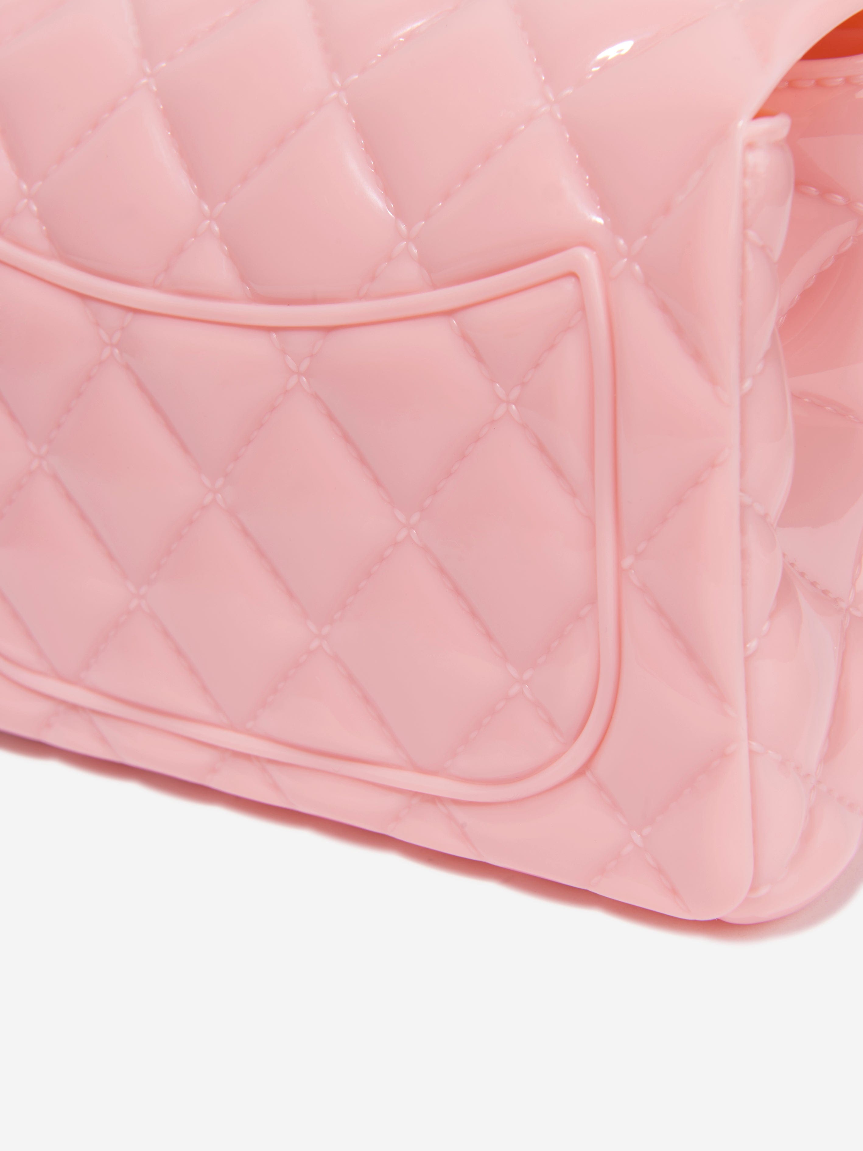 Monnalisa Girls Diamante Quilted Bag in Pink