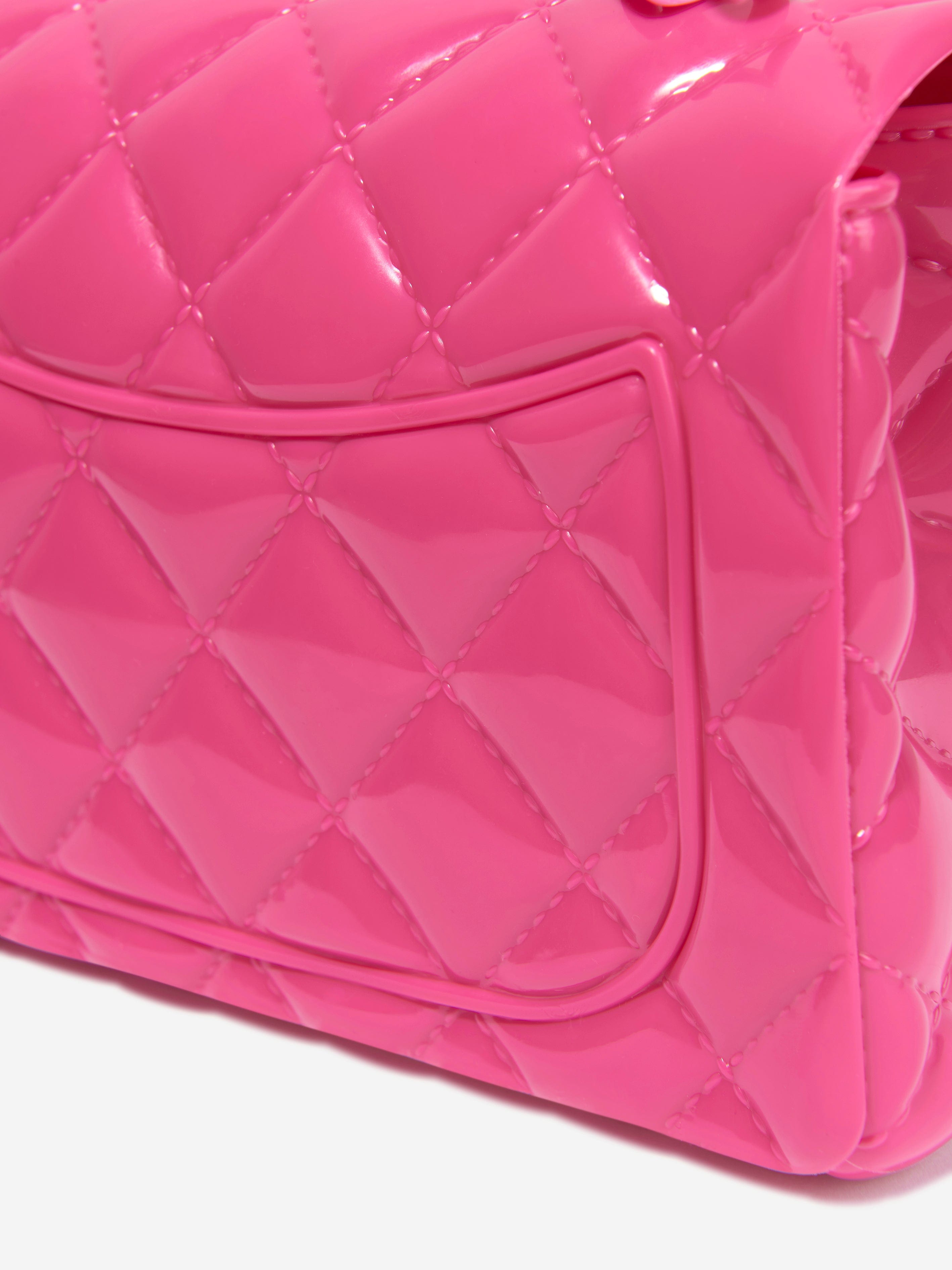 Monnalisa Girls Diamante Quilted Bag in Pink