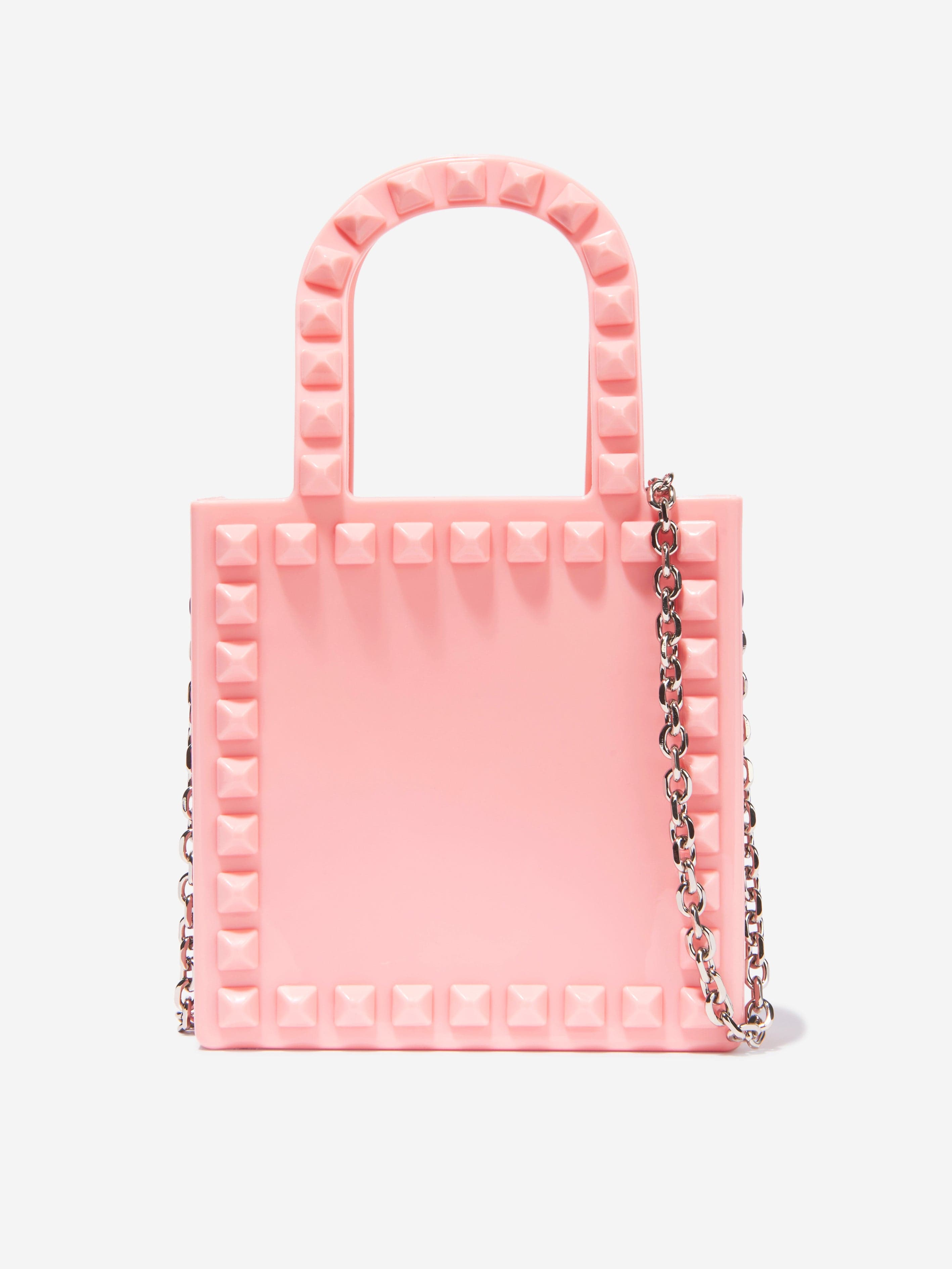 Monnalisa Girls PVC Shopper Bag in Pink