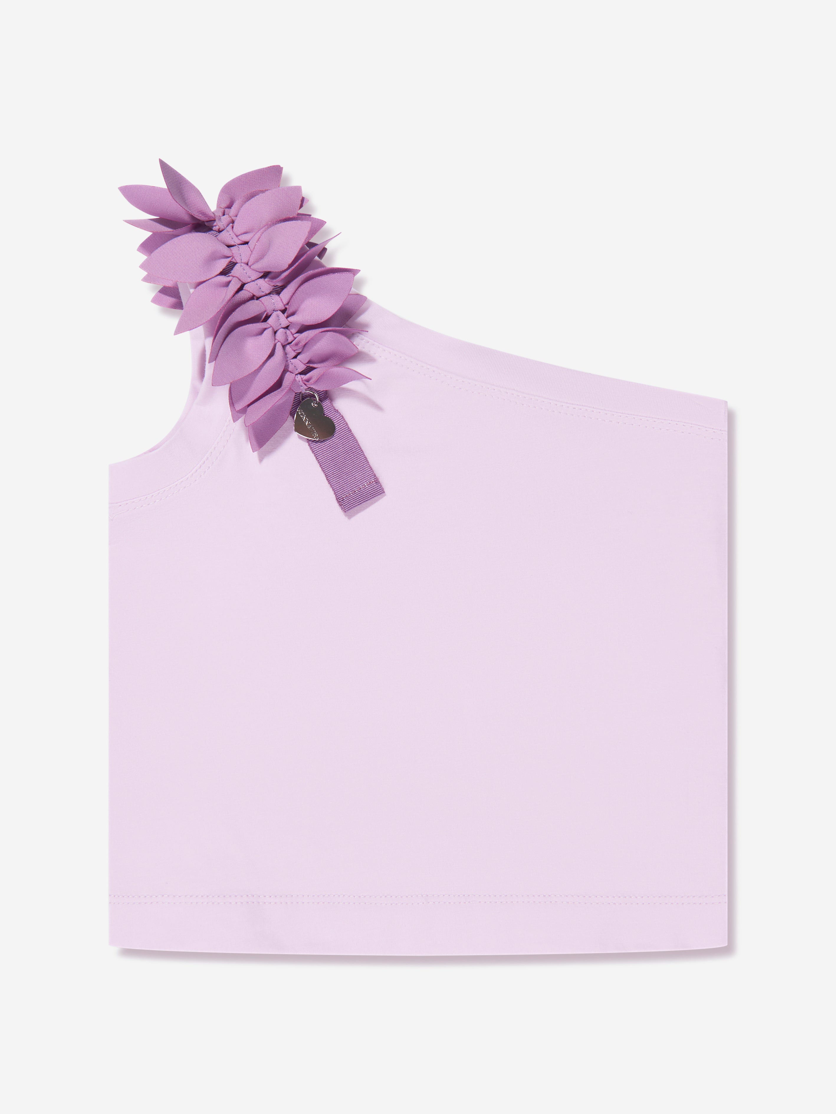 Monnalisa Girls One Shoulder Top in Lilac