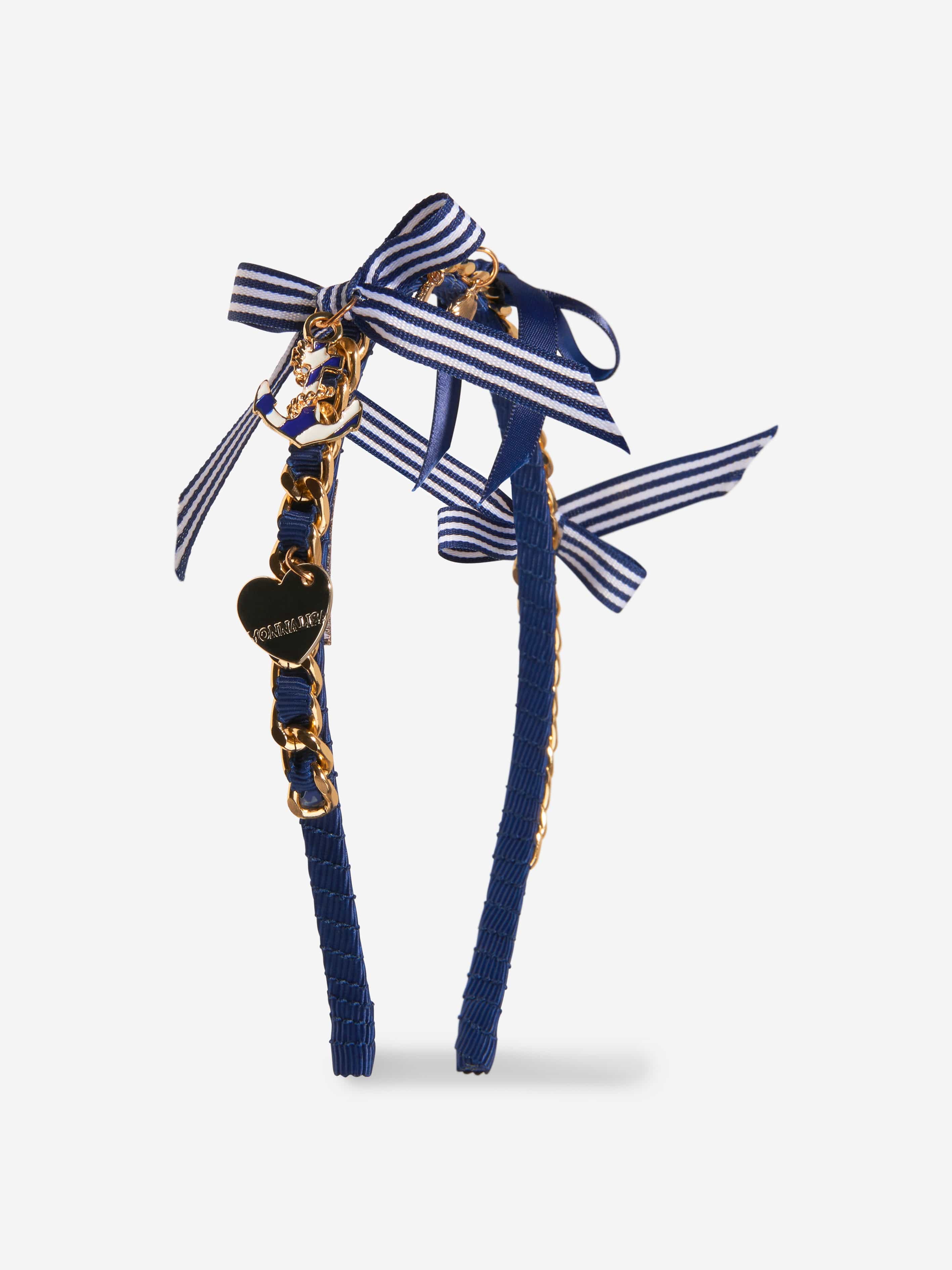 Monnalisa Girls Charms Headband in Navy