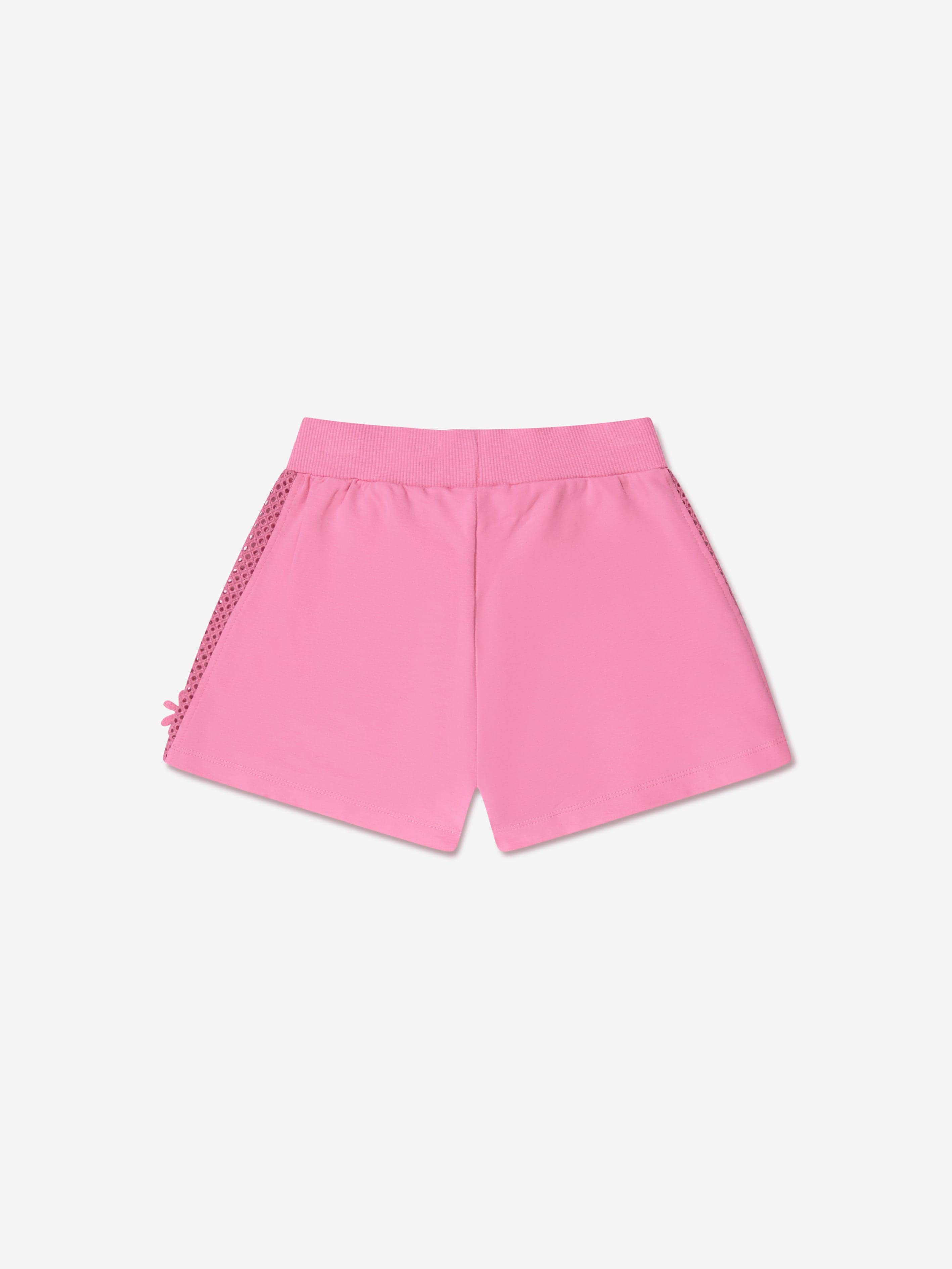 Monnalisa Girls Embroidered Shorts in Pink